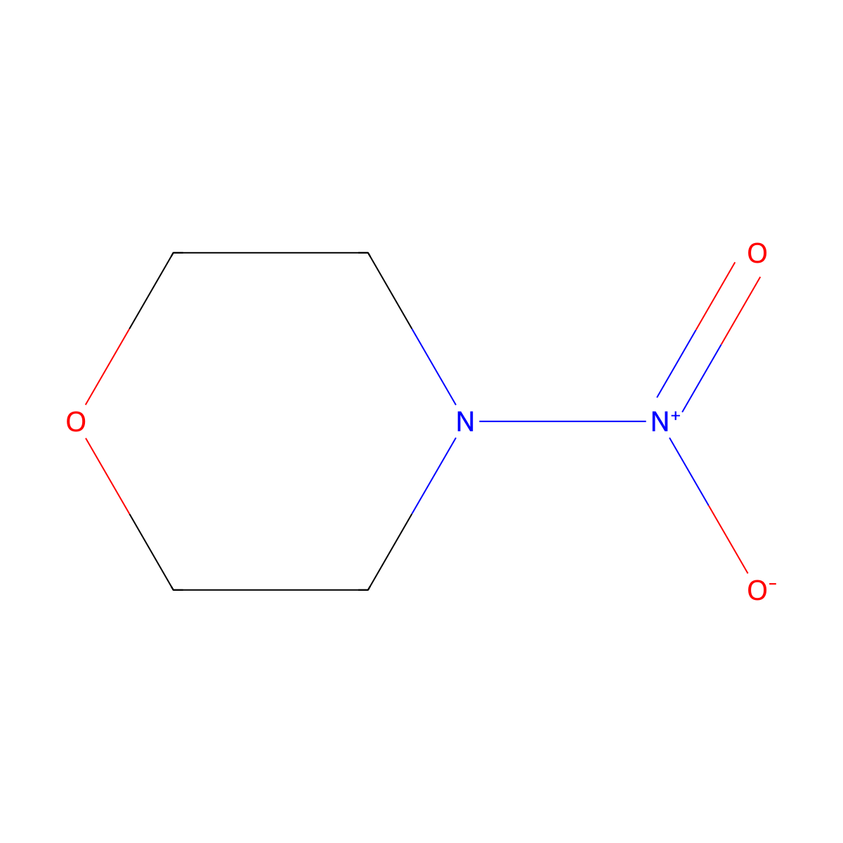 4-Nitromorpholine molecular structure, CAS 4164-32-3