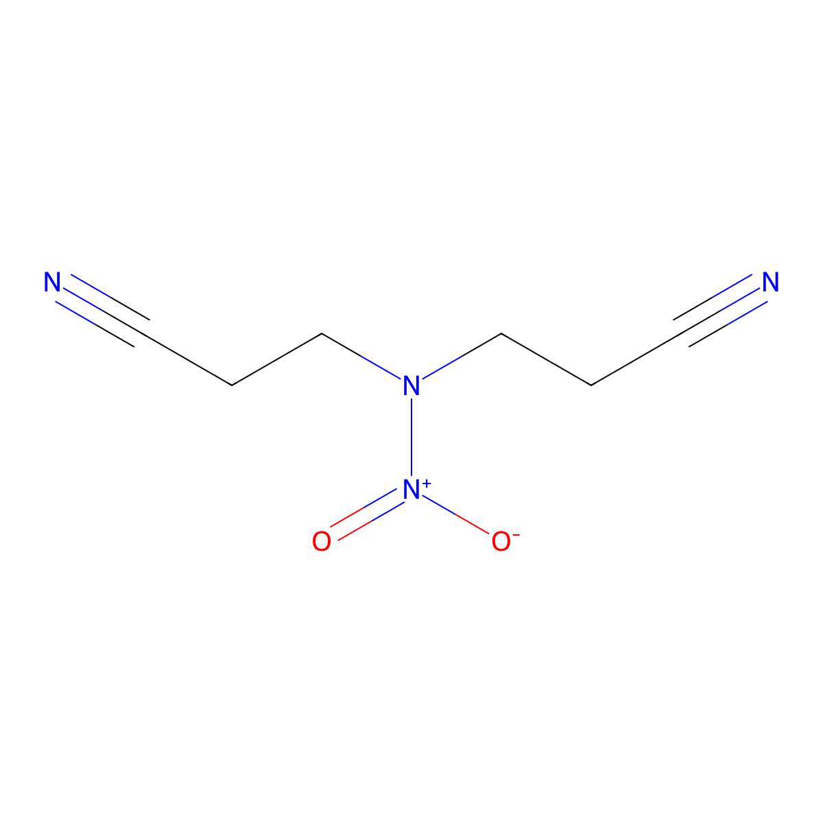Propanenitrile, 3,3'-(nitroimino)bis- molecular structure, CAS 4164-33-4