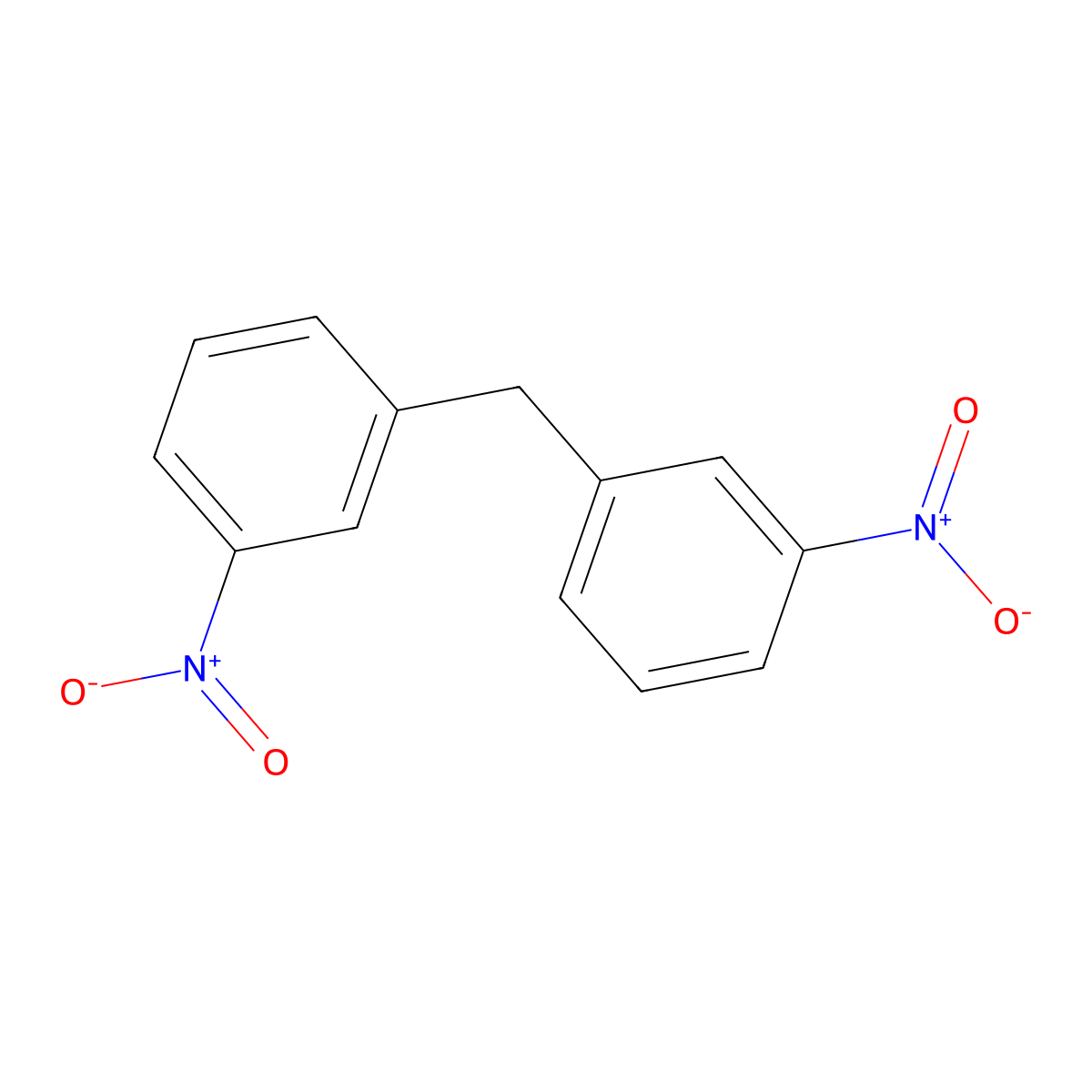Bis(3-nitrophenyl)methane molecular structure, CAS 4164-43-6