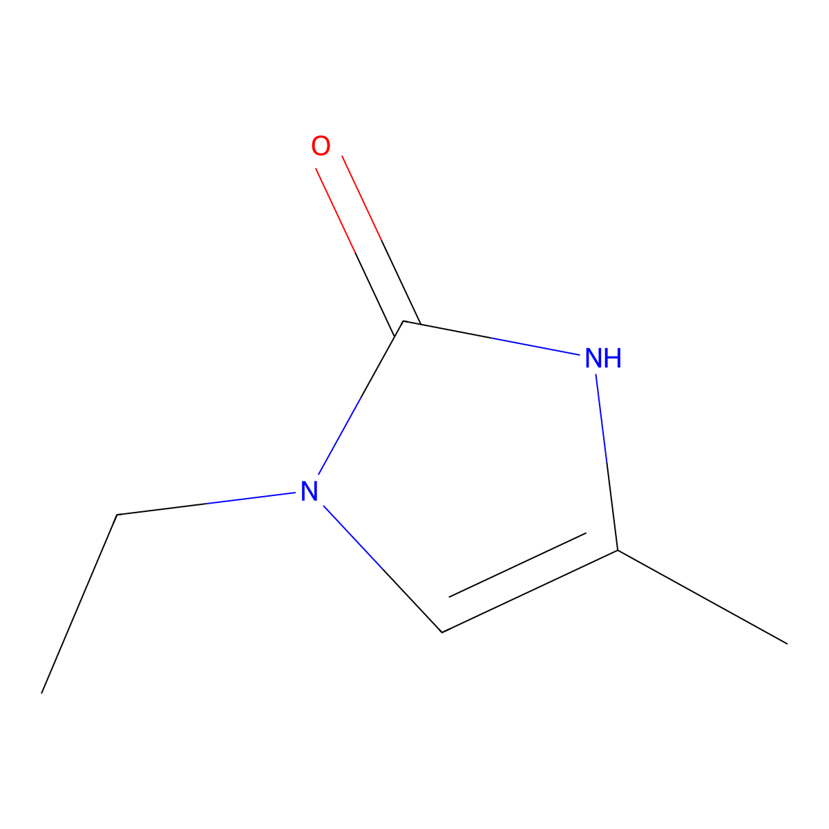 1-ethyl-4-methyl-2,3-dihydro-1H-imidazol-2-one molecular structure, CAS 41647-51-2