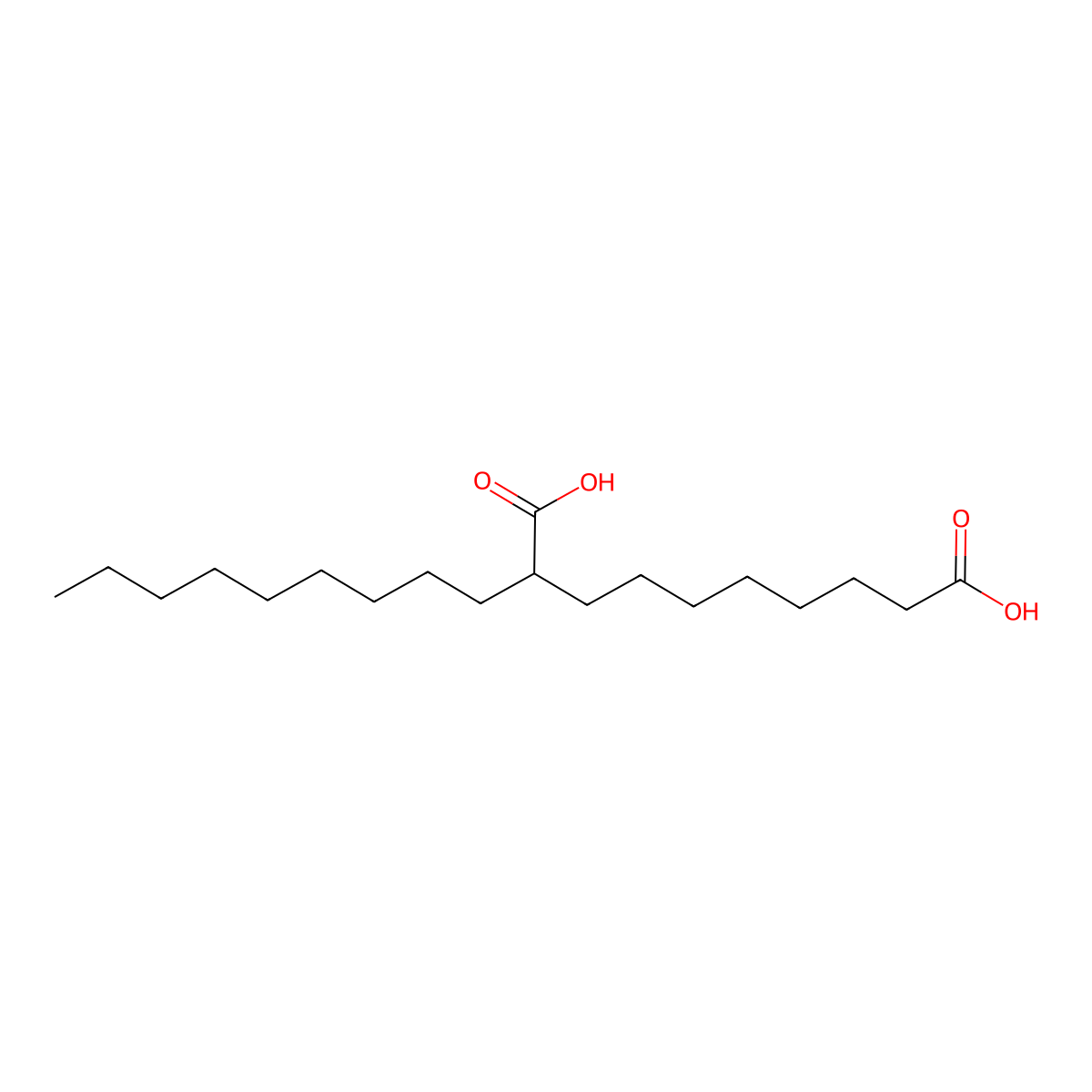 Octadecanoic acid, 9(or 10)-carboxy- molecular structure, CAS 4165-02-0