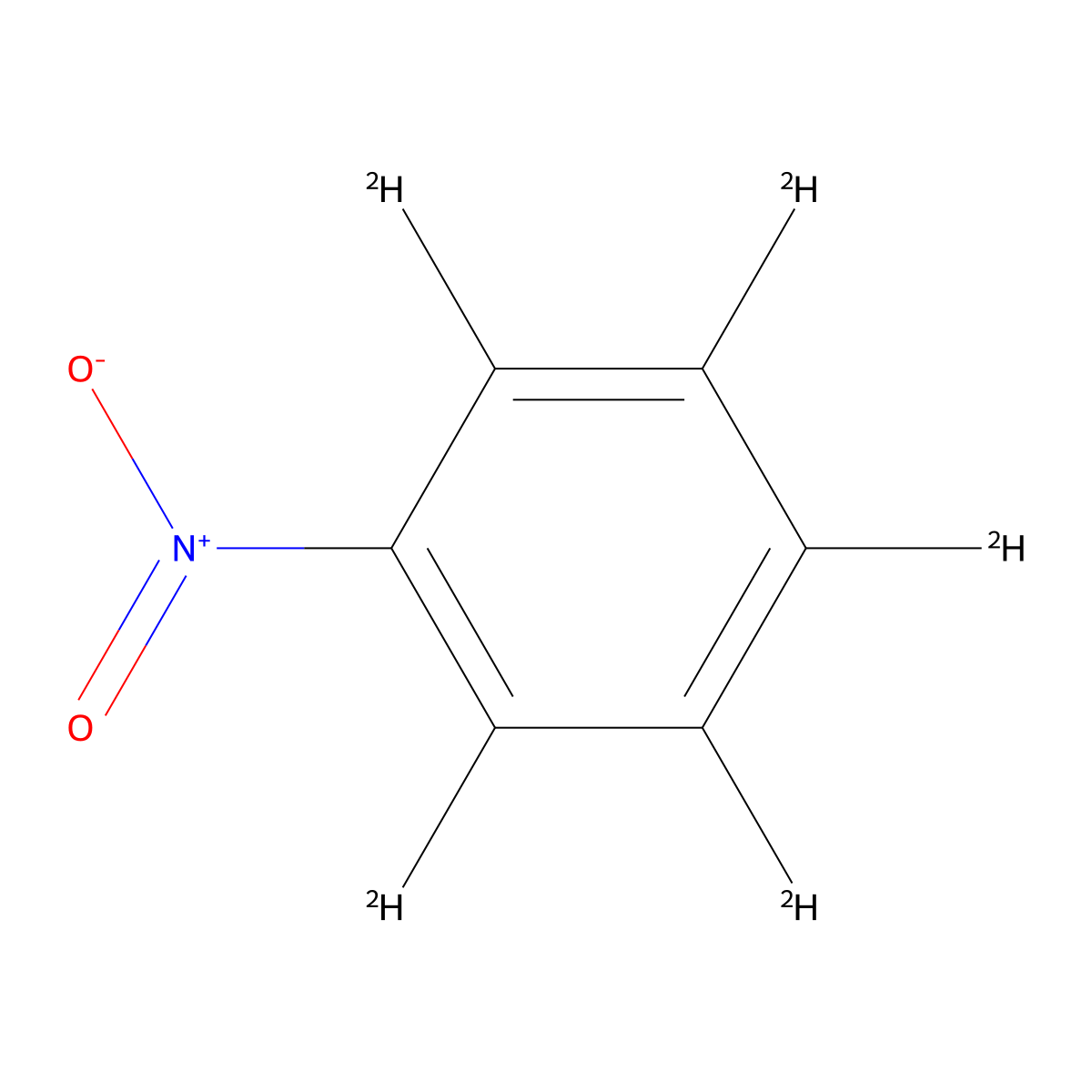 Nitrobenzene-d5 molecular structure, CAS 4165-60-0