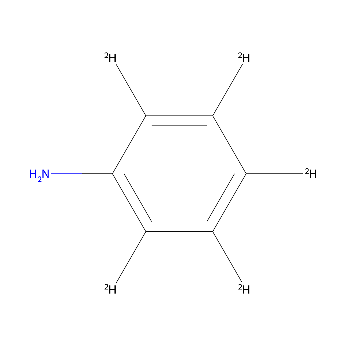 Aniline-d5 molecular structure, CAS 4165-61-1