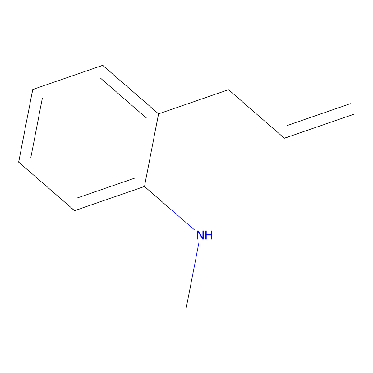 2-Allyl-N-methylaniline molecular structure, CAS 41652-73-7