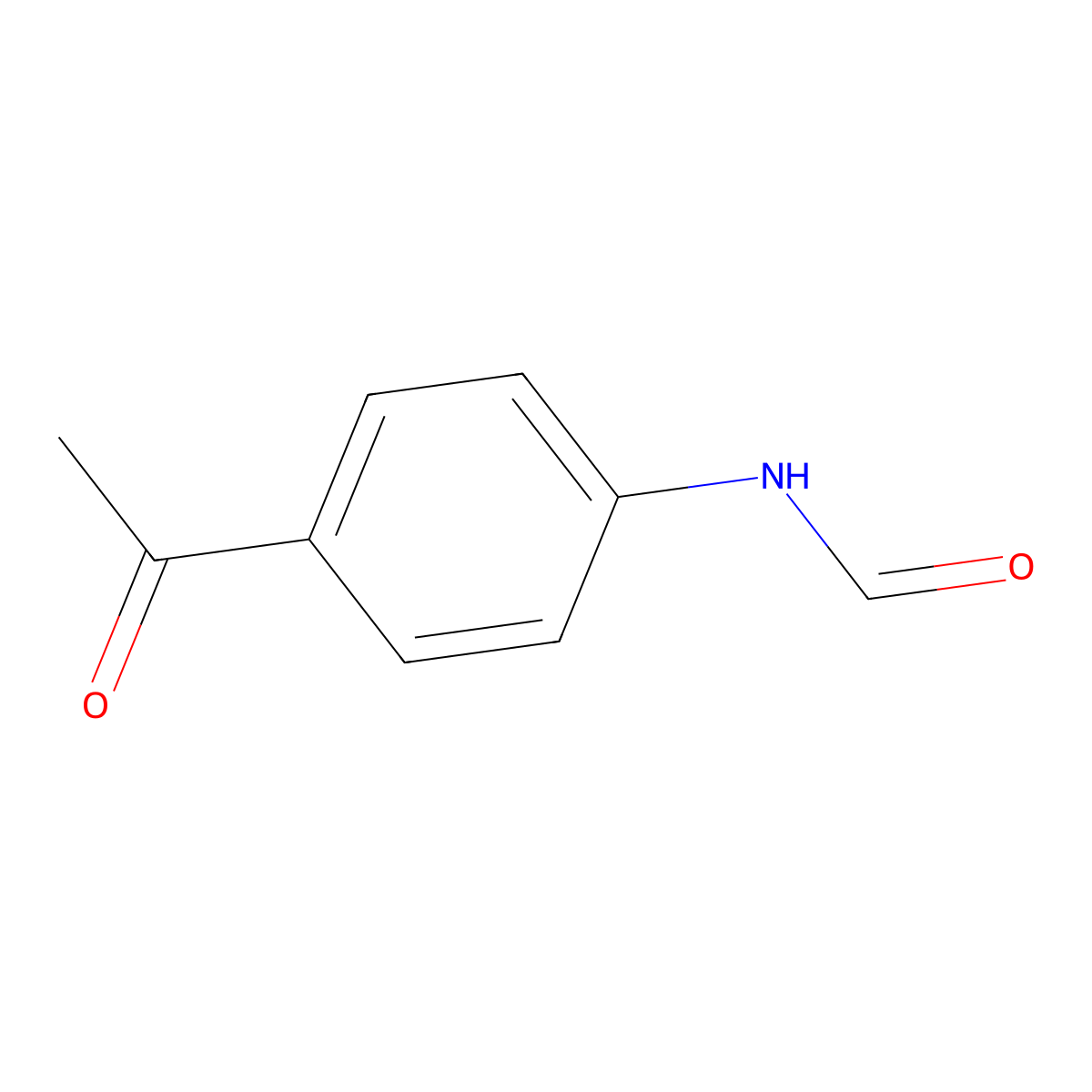 4-(Formamido)acetophenone molecular structure, CAS 41656-75-1