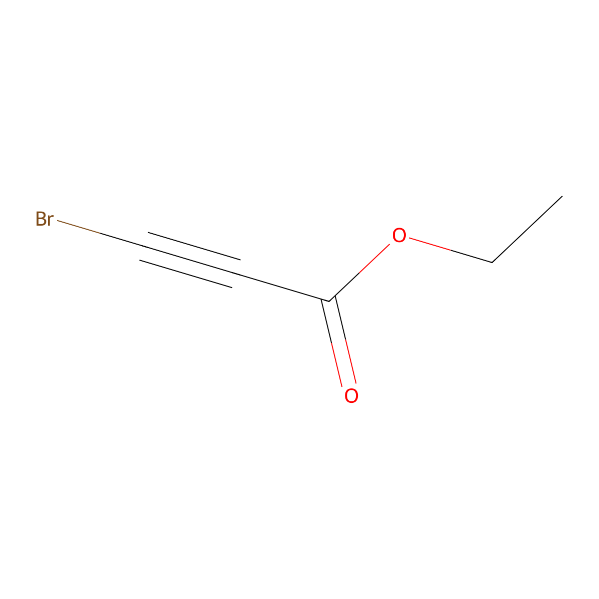 Ethyl 3-bromopropiolate molecular structure, CAS 41658-03-1