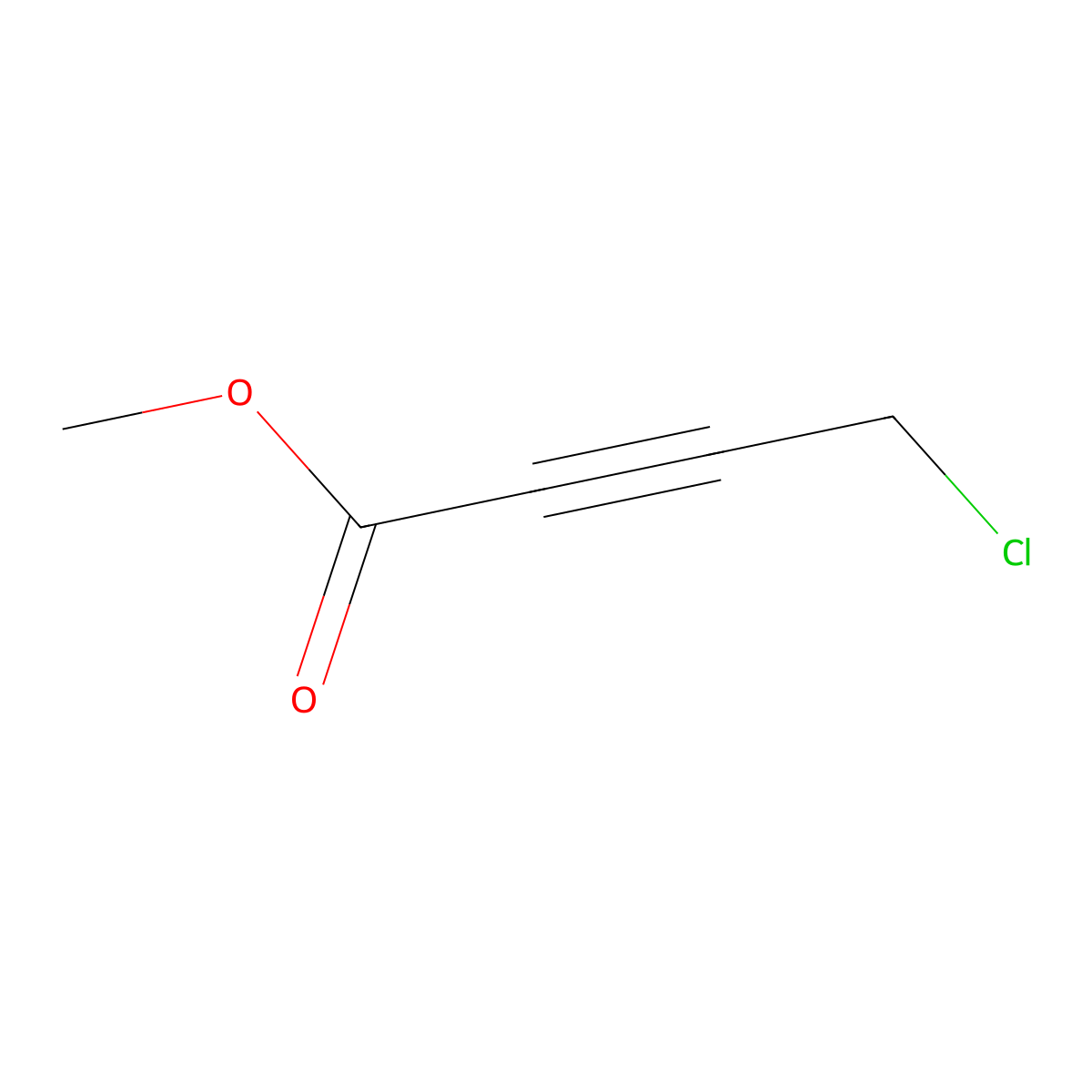 Methyl chlorotetrolate molecular structure, CAS 41658-12-2