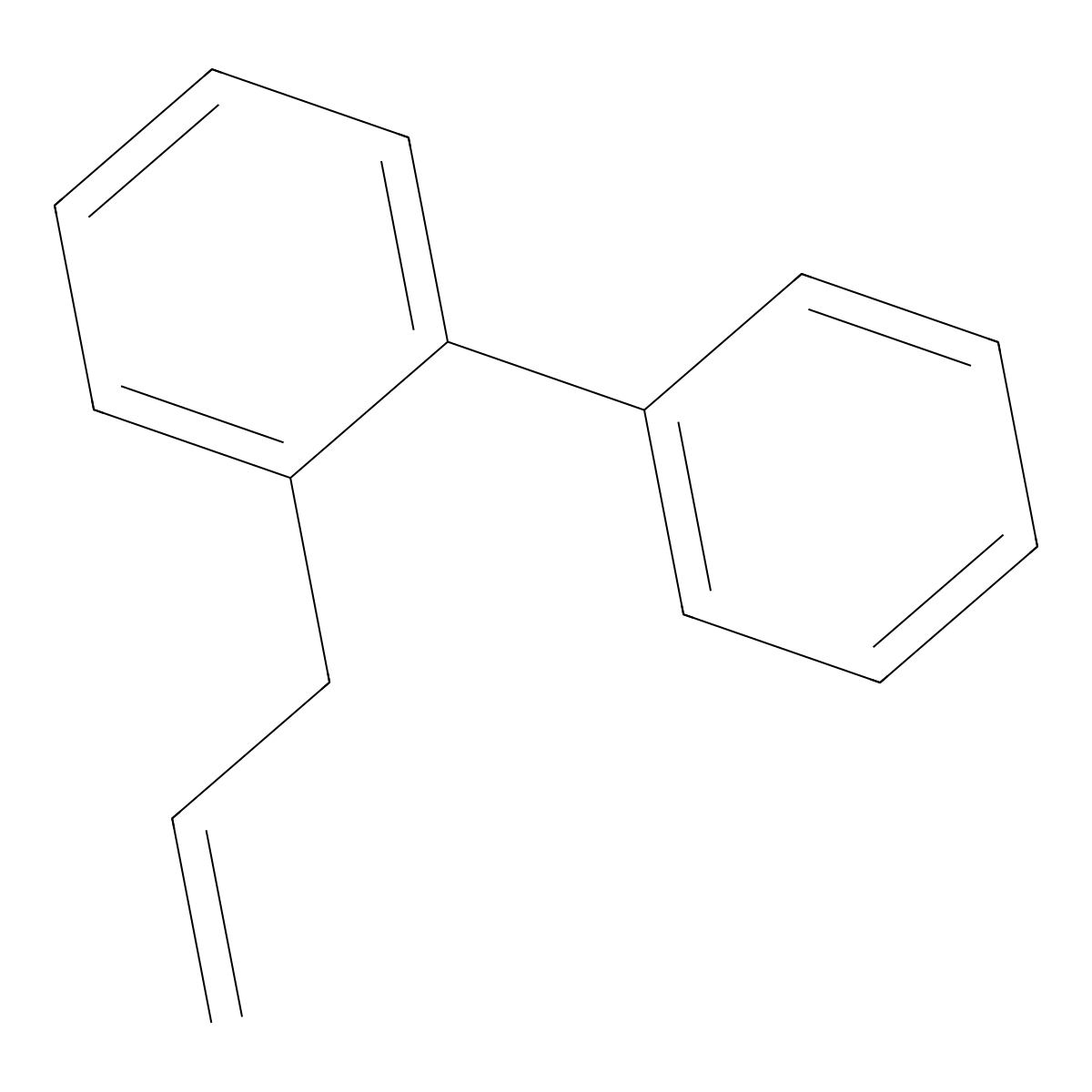 2-(Prop-2-en-1-yl)-1,1'-biphenyl molecular structure, CAS 41658-35-9