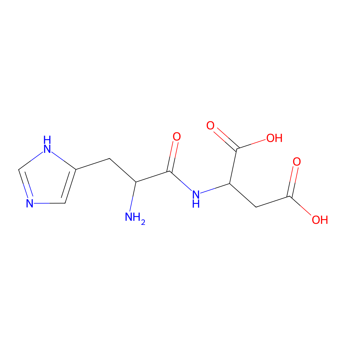 His-Asp molecular structure, CAS 41658-60-0