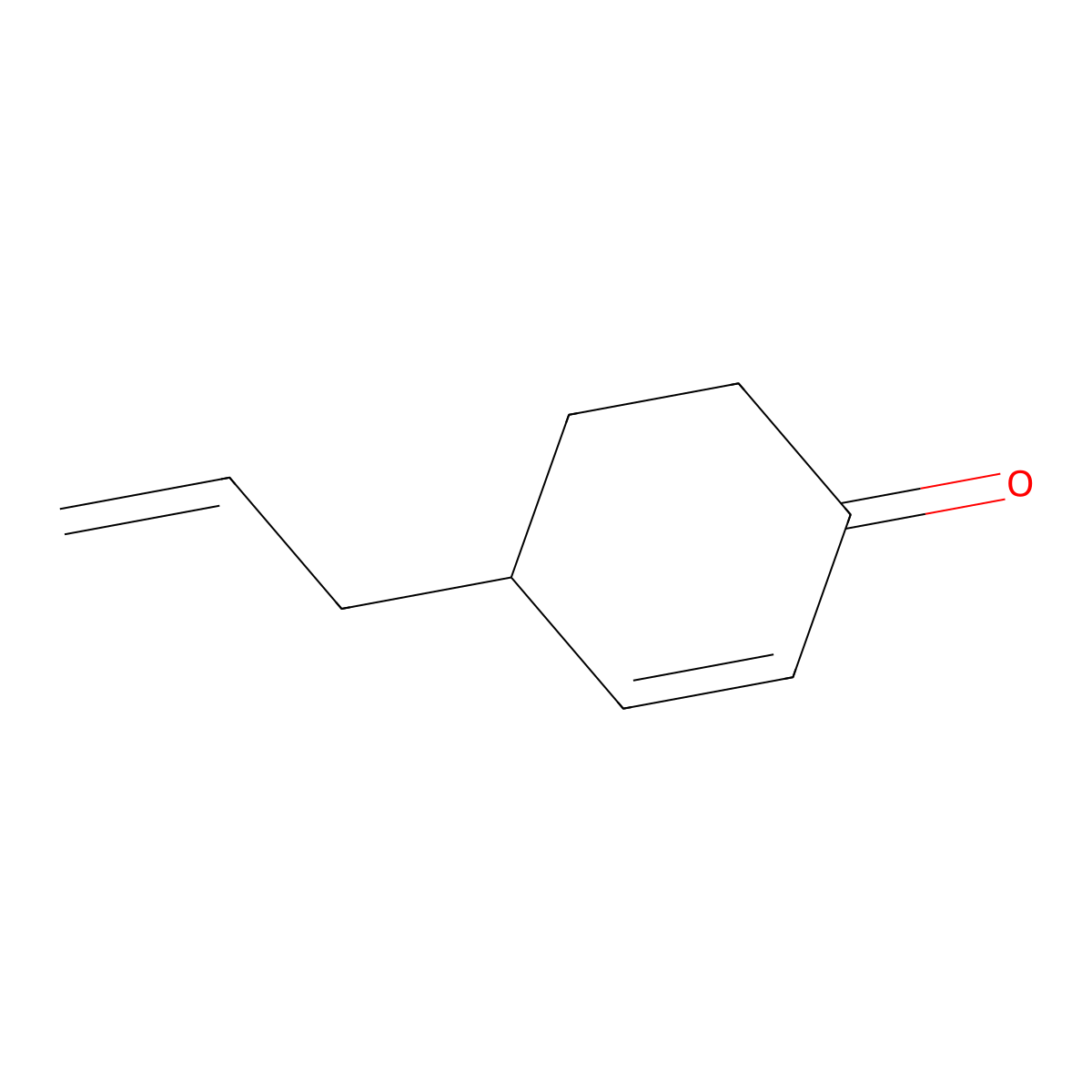 4-(2-Propenyl)-2-cyclohexen-1-one molecular structure, CAS 4166-61-4