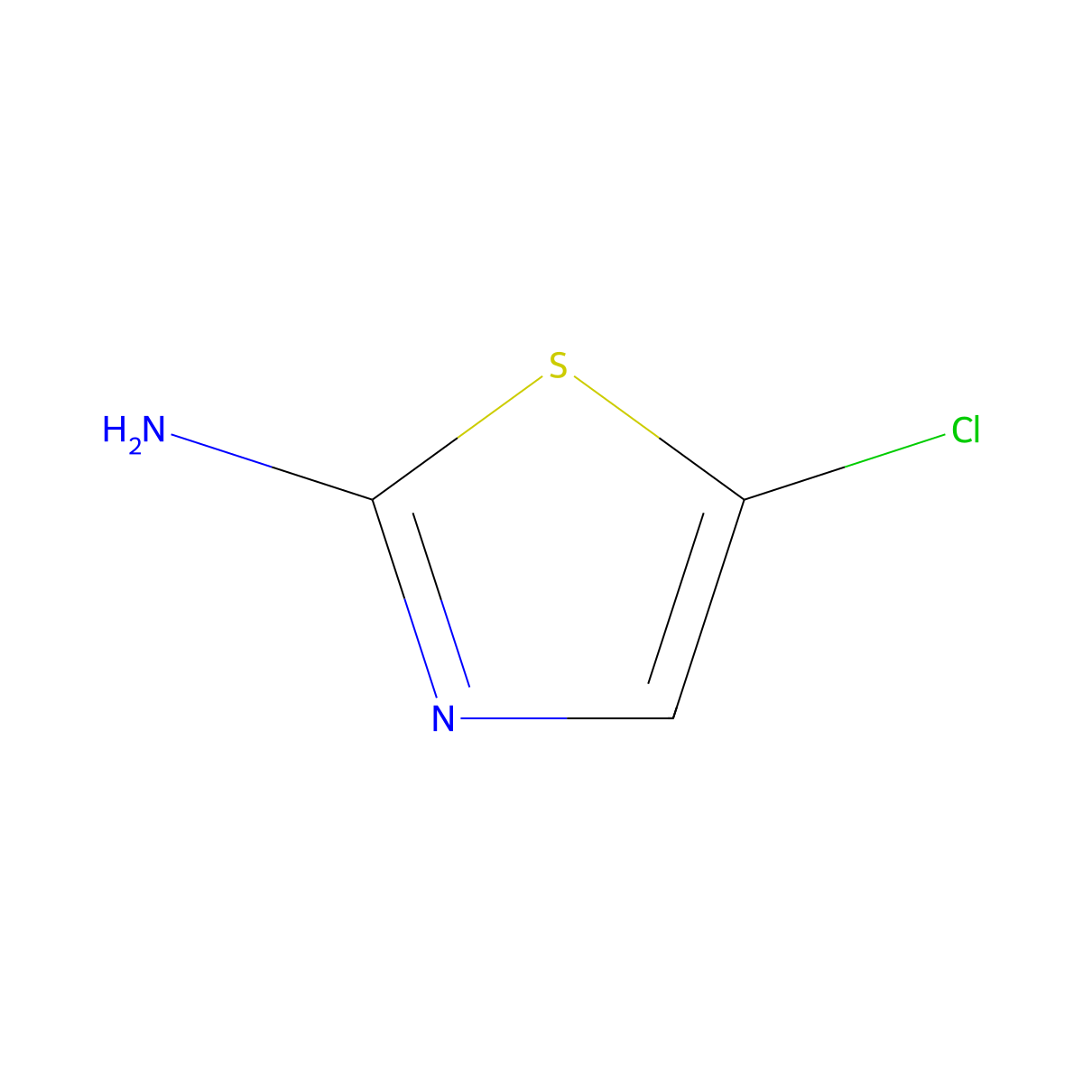 2-Amino-5-chlorothiazole molecular structure, CAS 41663-73-4