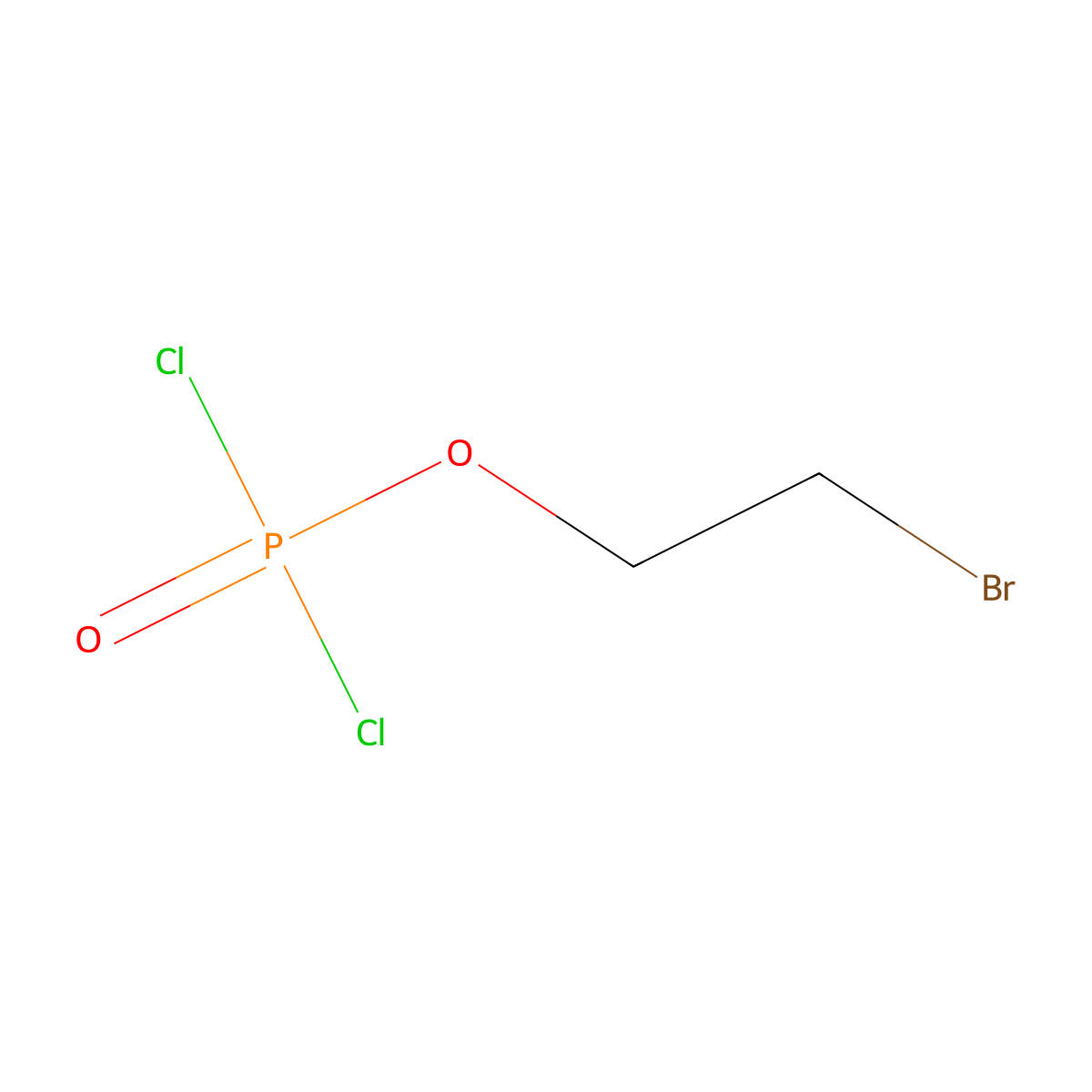 (2-Bromoethoxy)phosphonoyl dichloride molecular structure, CAS 4167-02-6