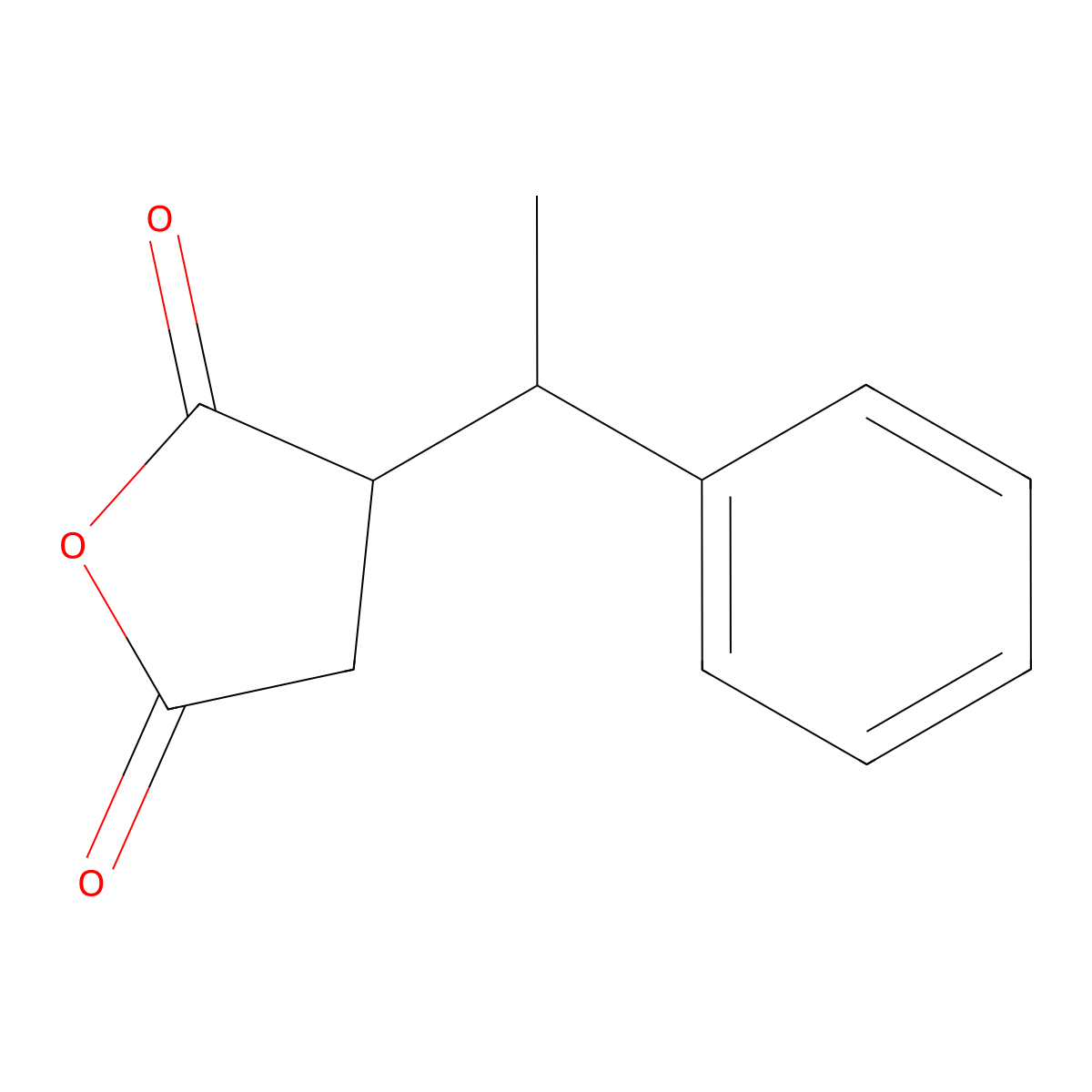 3-(1-Phenylethyl)oxolane-2,5-dione molecular structure, CAS 4167-93-5