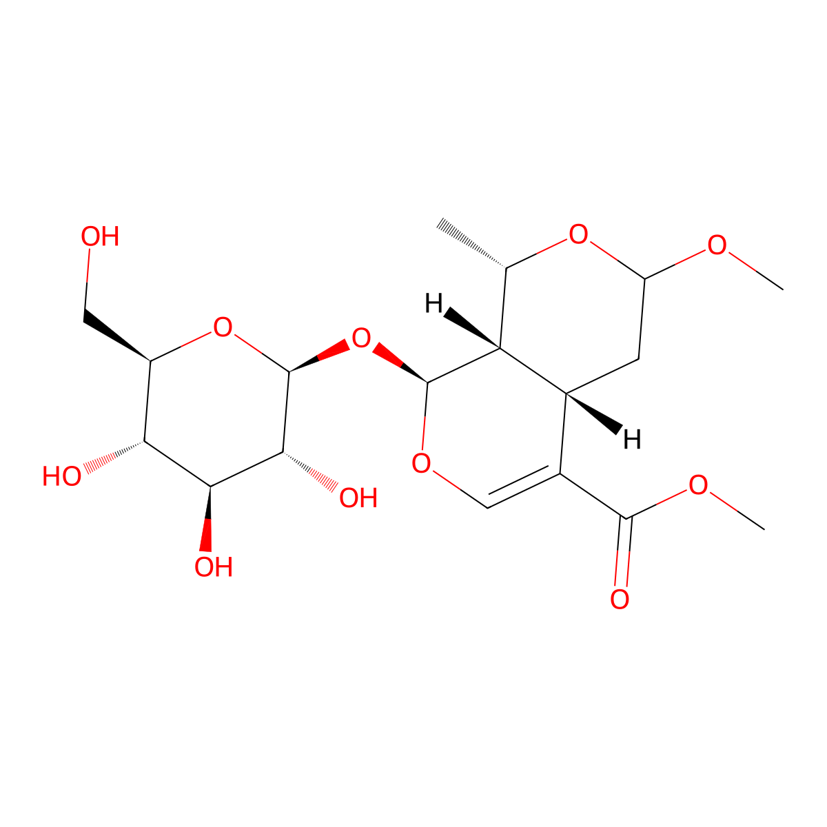 7-O-Methyl morroniside molecular structure, CAS 41679-97-4
