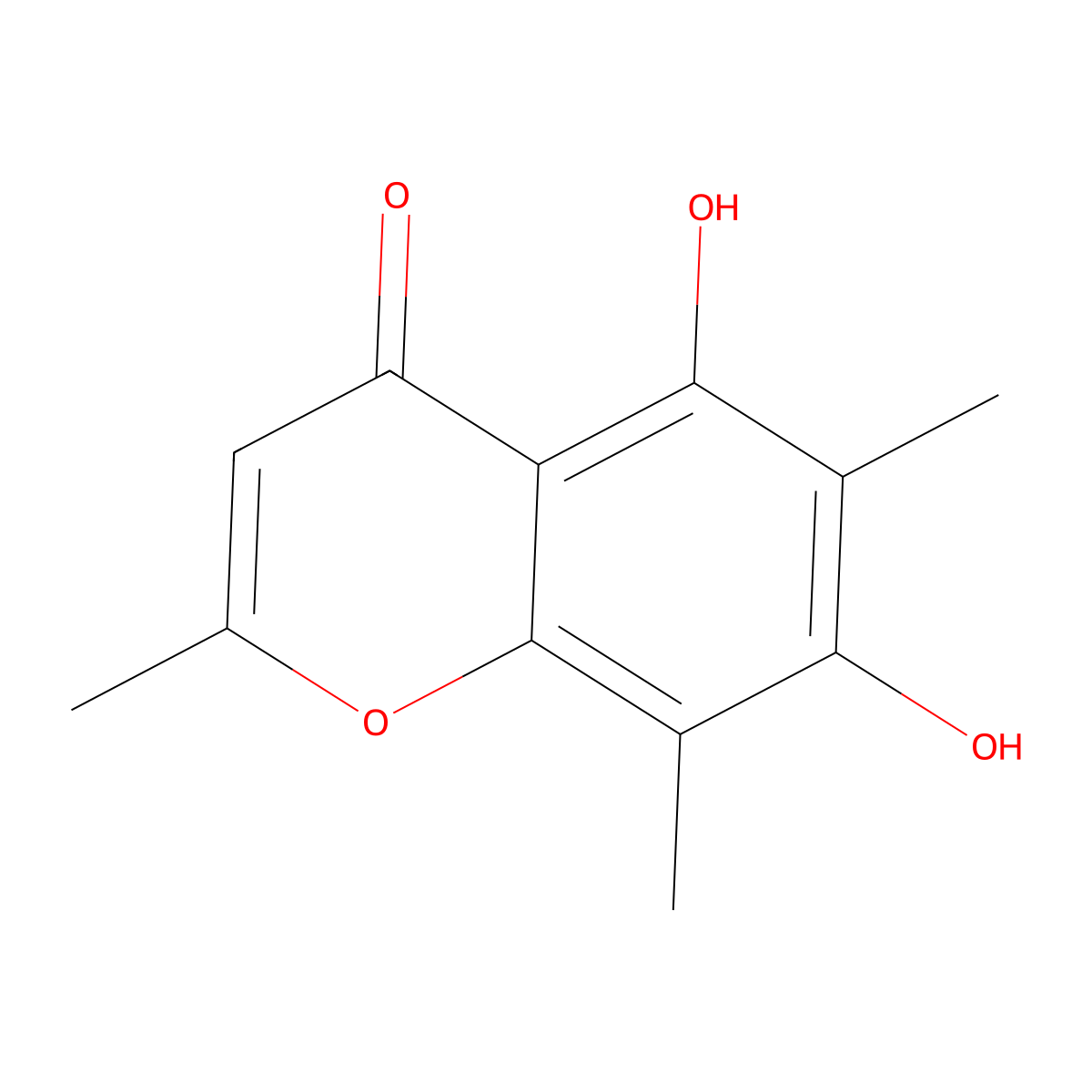 5,7-Dihydroxy-2,6,8-trimethylchromone molecular structure, CAS 41682-21-7