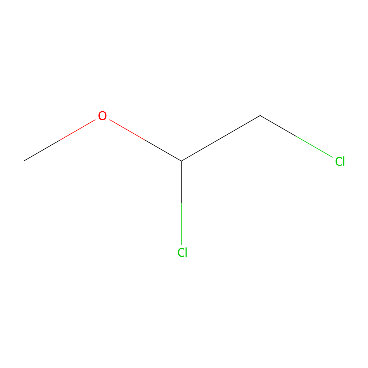 Ethane, 1,2-dichloro-1-methoxy- molecular structure, CAS 41683-62-9