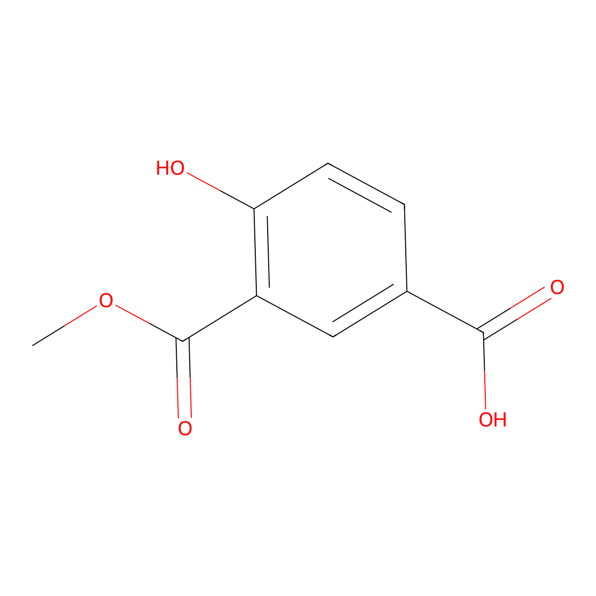 4-Hydroxy-3-(methoxycarbonyl)benzoic acid molecular structure, CAS 41684-11-1