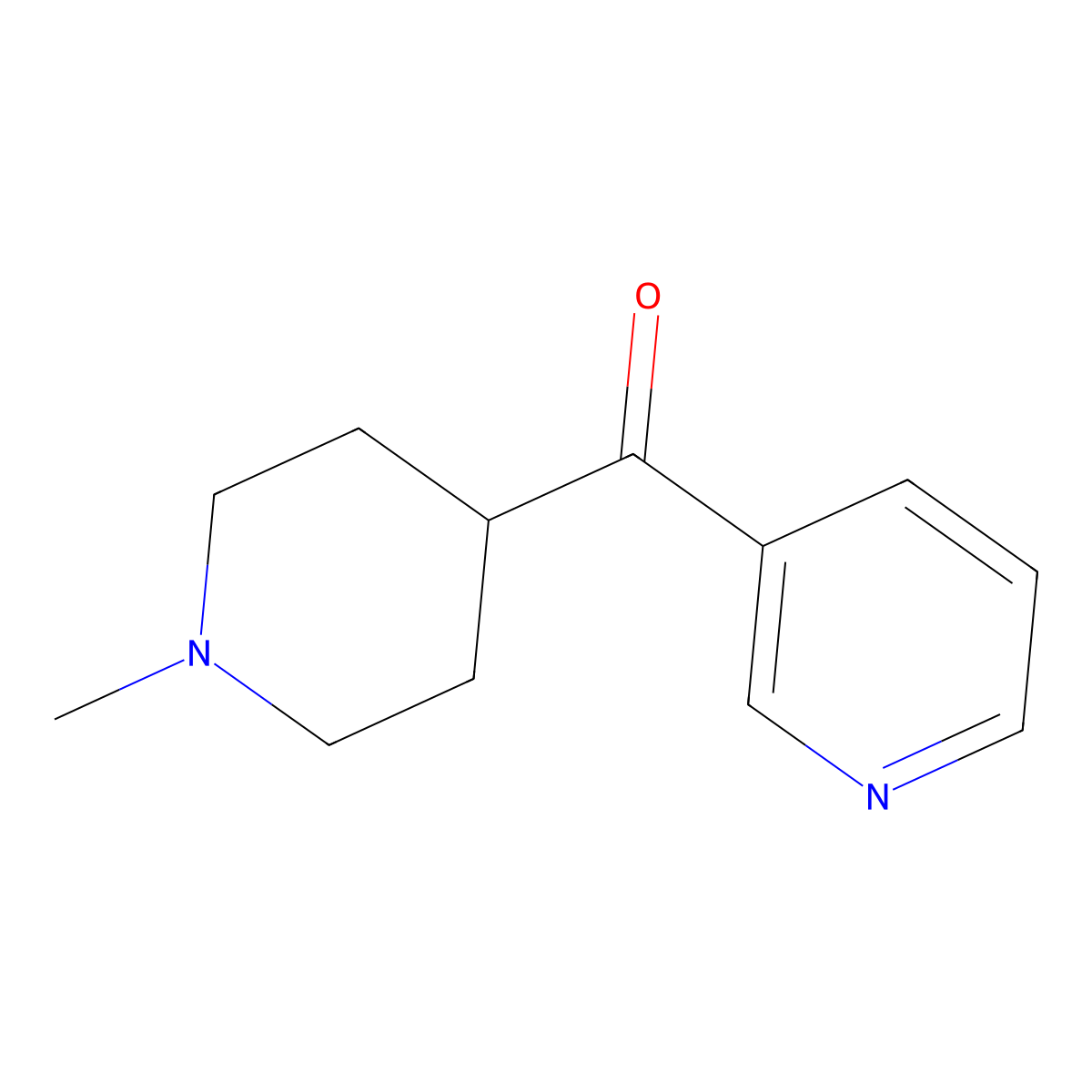 Methanone, (1-methyl-4-piperidinyl)-3-pyridinyl- molecular structure, CAS 416852-56-7