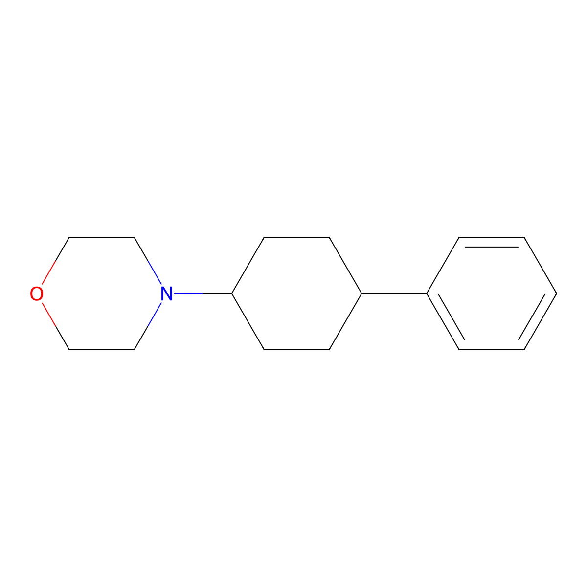 4-(4-Phenylcyclohexyl)morpholine molecular structure, CAS 416861-71-7