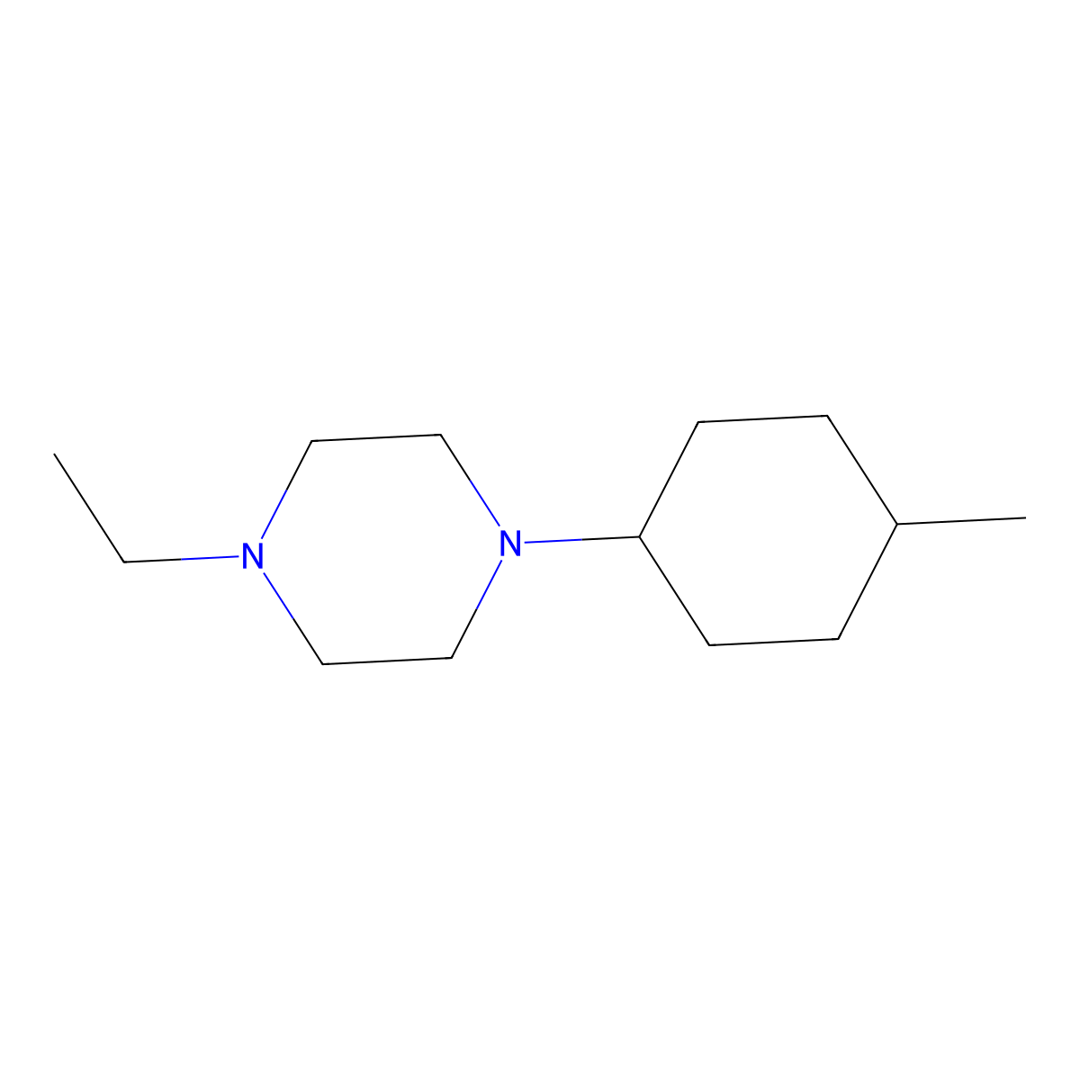 Piperazine, 1-ethyl-4-(4-methylcyclohexyl)-(9CI) molecular structure, CAS 416863-08-6
