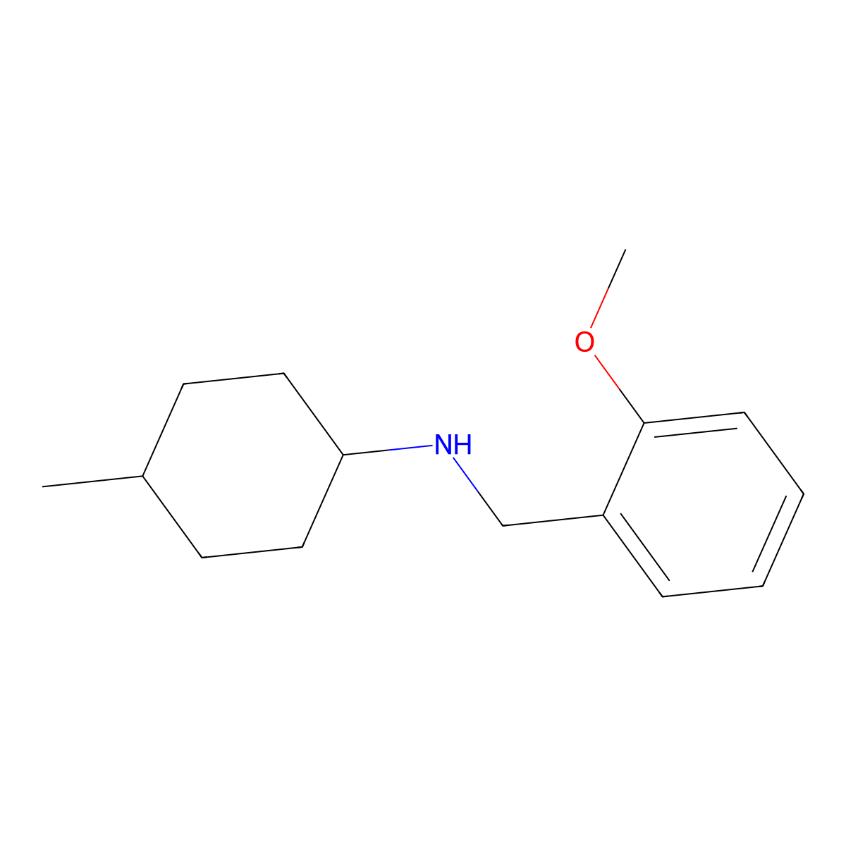 N-[(2-methoxyphenyl)methyl]-4-methylcyclohexan-1-amine molecular structure, CAS 416866-60-9