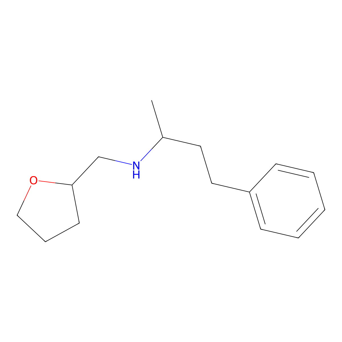 (1-Methyl-3-phenyl-propyl)-(tetrahydro-furan-2-ylmethyl)-amine molecular structure, CAS 416866-88-1