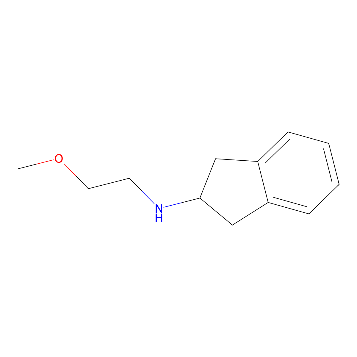N-(2-methoxyethyl)-2,3-dihydro-1H-inden-2-amine molecular structure, CAS 416867-31-7