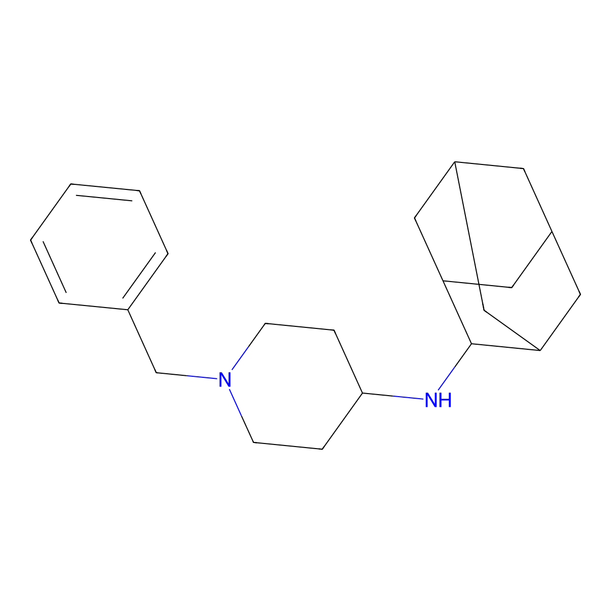 N-(Adamantan-2-YL)-1-benzylpiperidin-4-amine molecular structure, CAS 416868-22-9