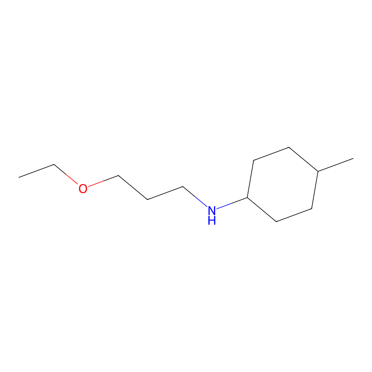 N-(3-ethoxypropyl)-4-methylcyclohexan-1-amine molecular structure, CAS 416868-93-4