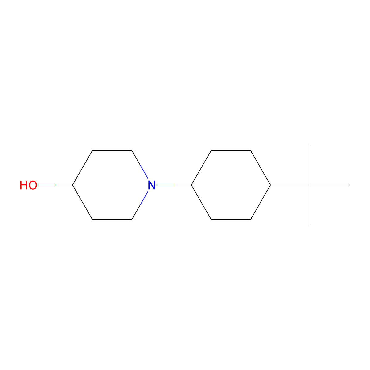 1-(4-Tert-butylcyclohexyl)piperidin-4-ol molecular structure, CAS 416868-99-0