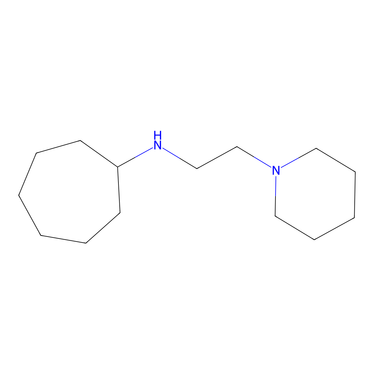 N-(2-(Piperidin-1-yl)ethyl)cycloheptanamine molecular structure, CAS 416869-47-1