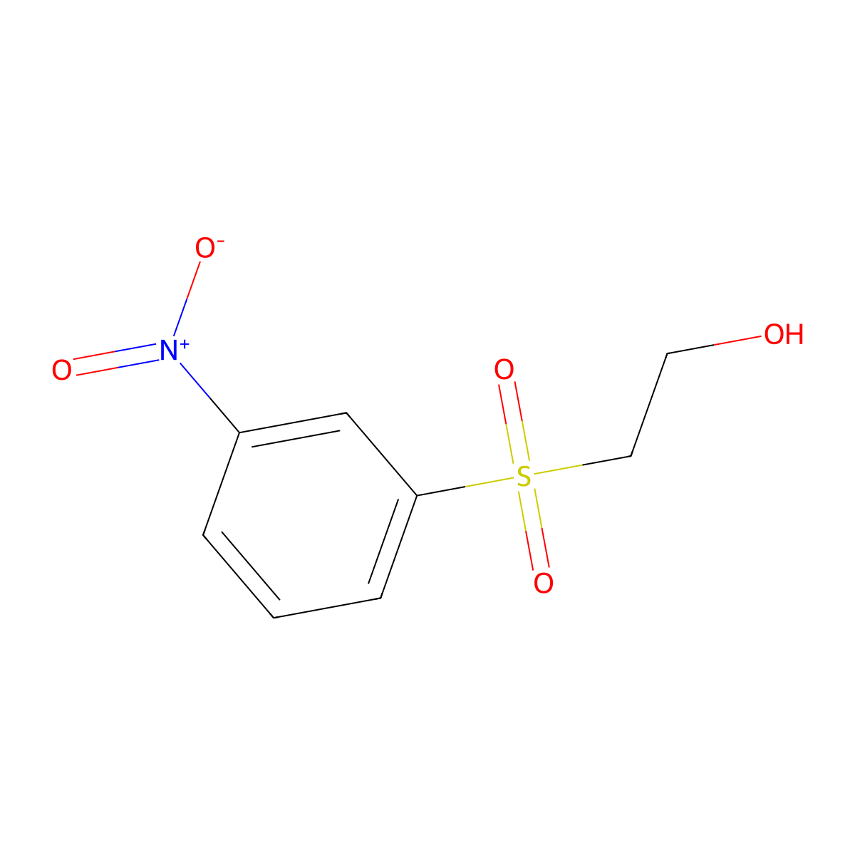 Ethanol, 2-[(3-nitrophenyl)sulfonyl]- molecular structure, CAS 41687-30-3