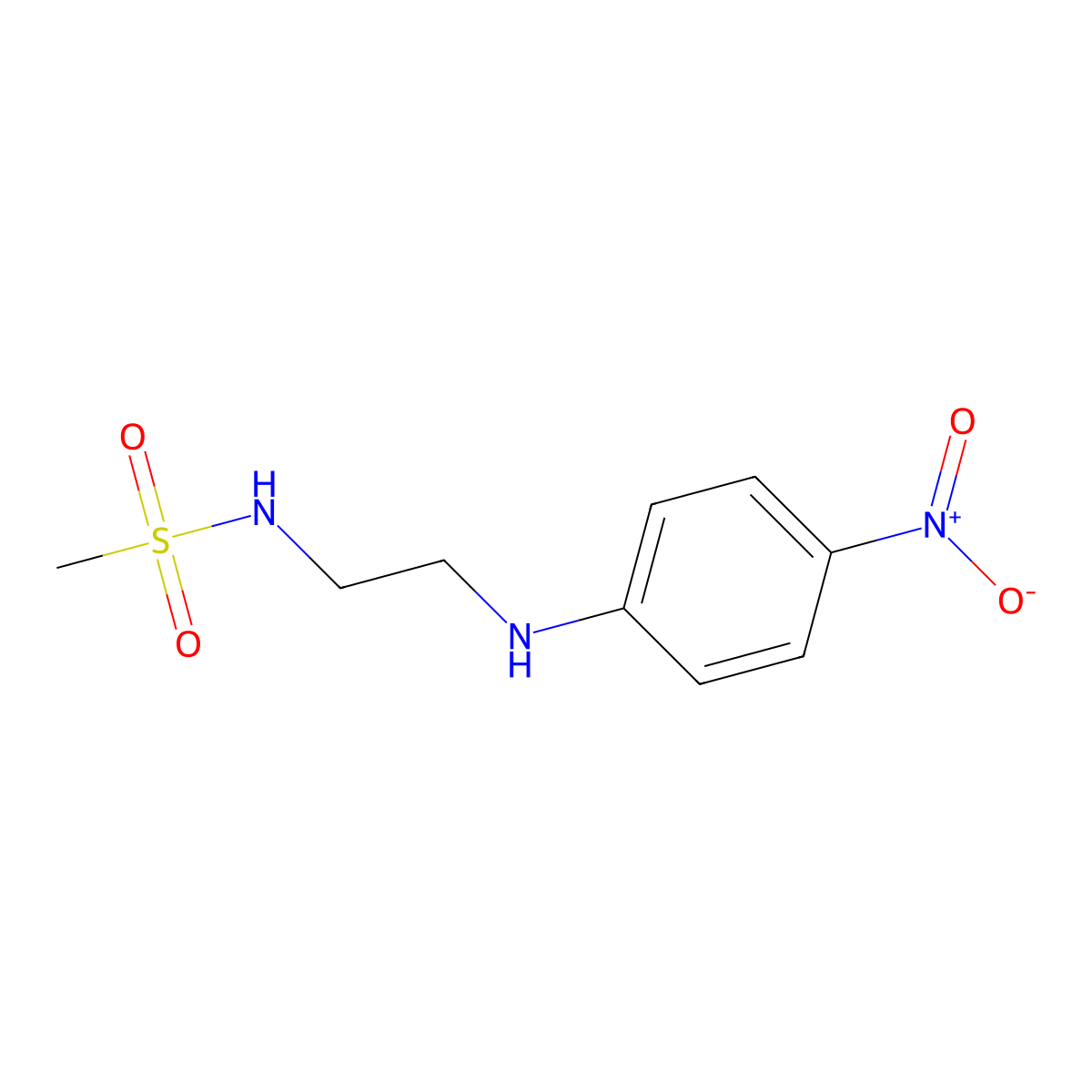 N-[2-(4-nitroanilino)ethyl]methanesulfonamide molecular structure, CAS 416875-49-5