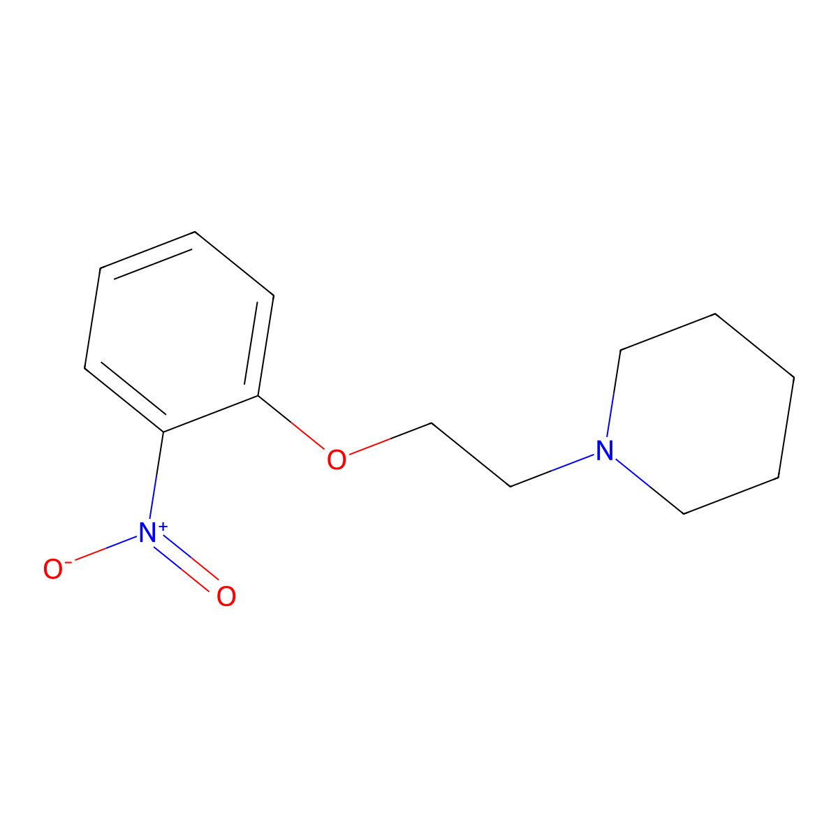 1-[2-(2-Nitrophenoxy)ethyl]piperidine molecular structure, CAS 416879-26-0