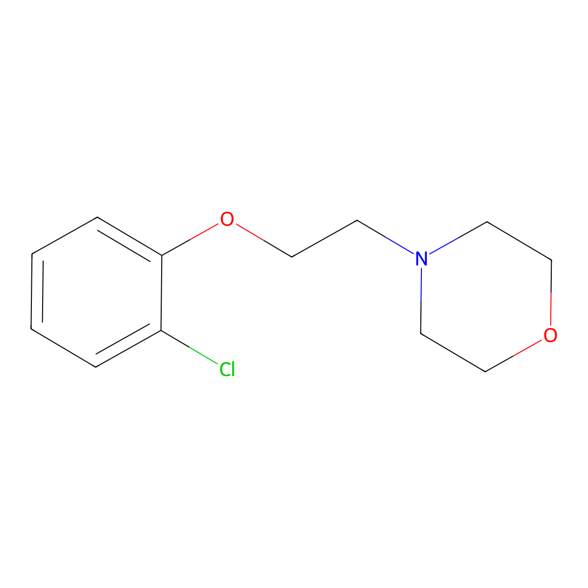 4-[2-(2-Chlorophenoxy)ethyl]morpholine molecular structure, CAS 416881-79-3