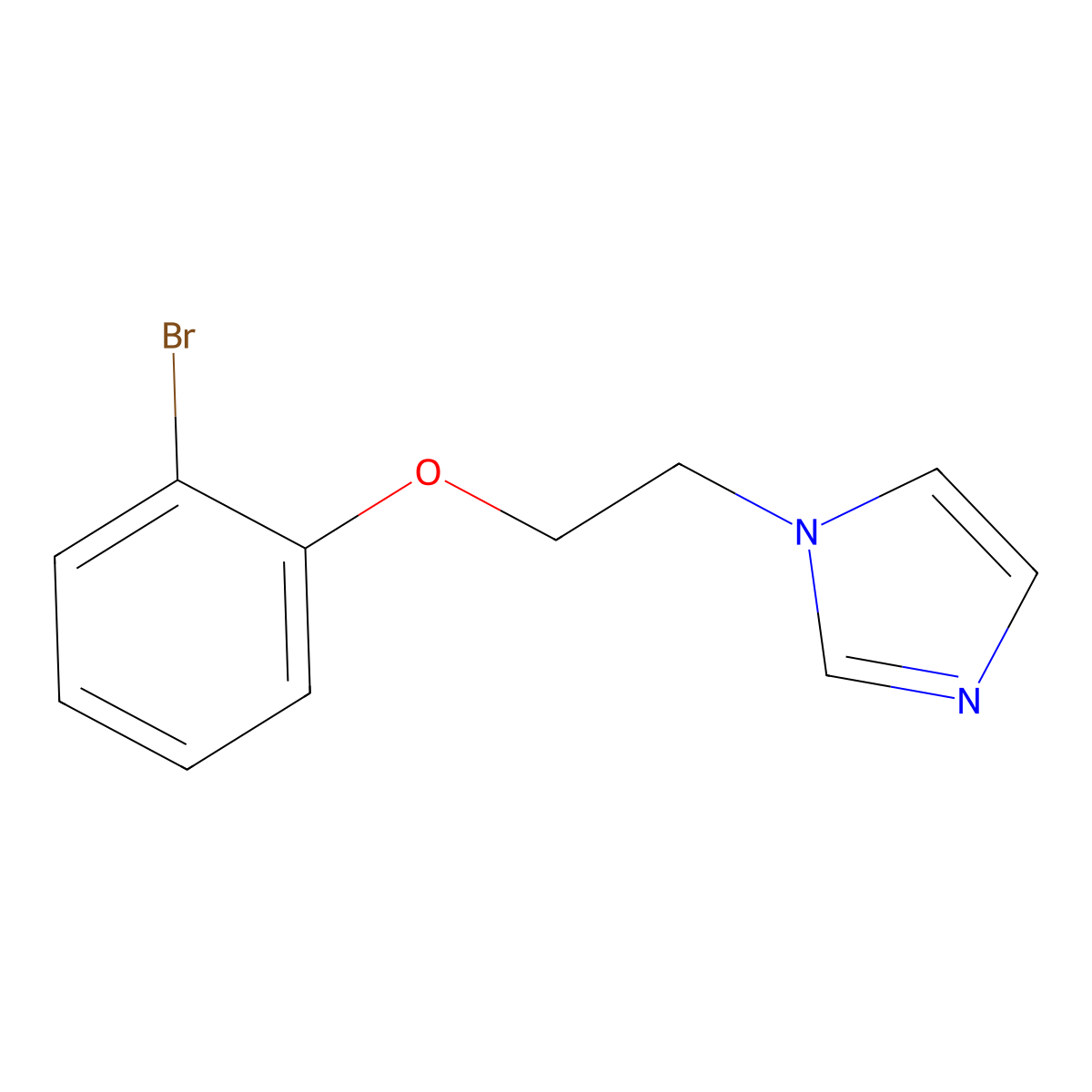 1-[2-(2-bromophenoxy)ethyl]-1H-imidazole molecular structure, CAS 416882-00-3