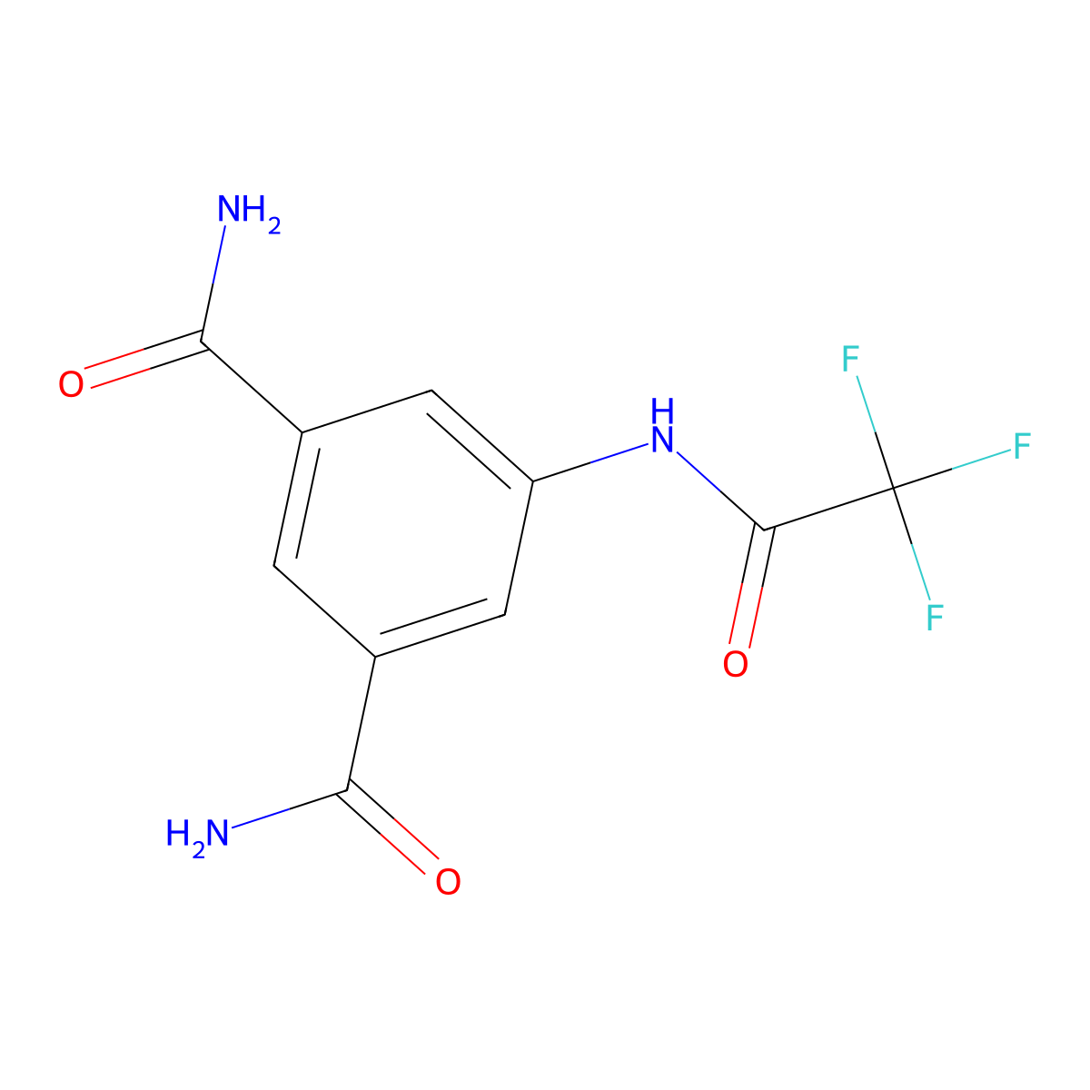 5-[(Trifluoroacetyl)amino]isophthalamide molecular structure, CAS 416883-02-8