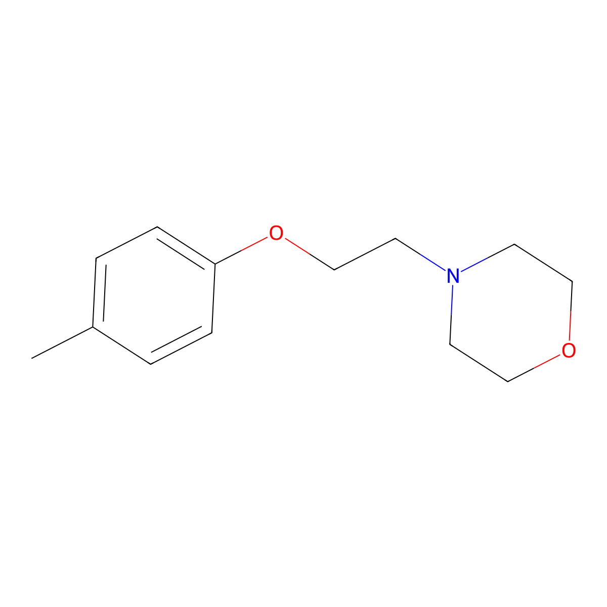 4-[2-(4-Methylphenoxy)ethyl]morpholine molecular structure, CAS 416883-64-2