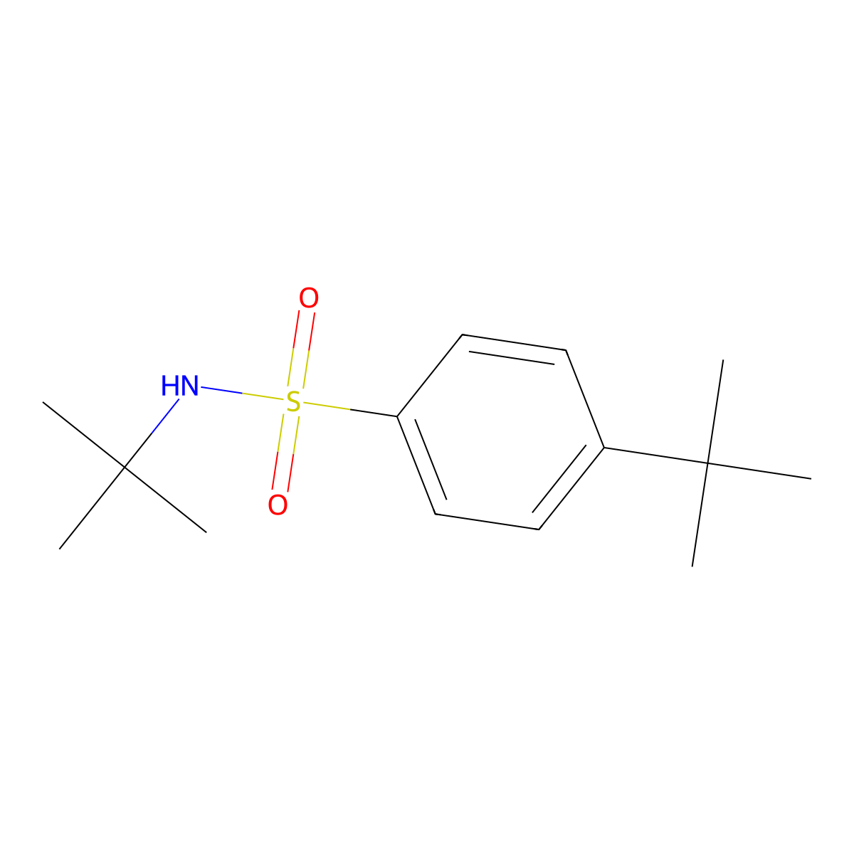 N,4-ditert-butylbenzenesulfonamide molecular structure, CAS 416883-95-9