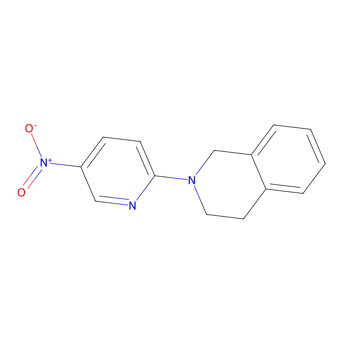 2-(5-Nitropyridin-2-yl)-1,2,3,4-tetrahydroisoquinoline molecular structure, CAS 416885-42-2