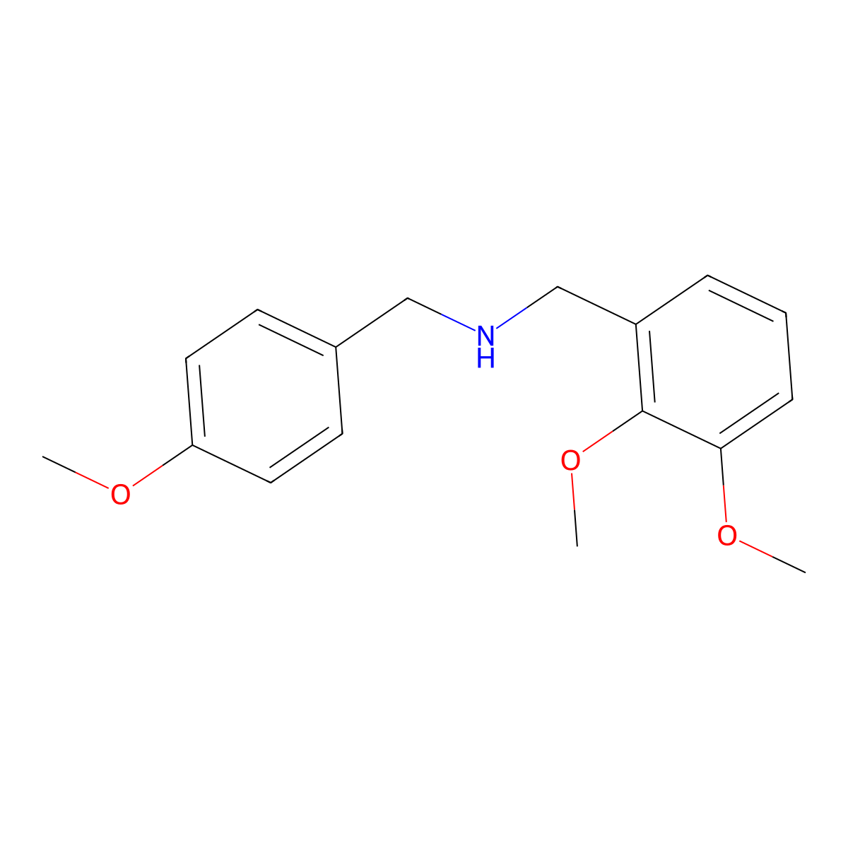 (2,3-Dimethoxybenzyl)(4-methoxybenzyl)amine molecular structure, CAS 416888-99-8