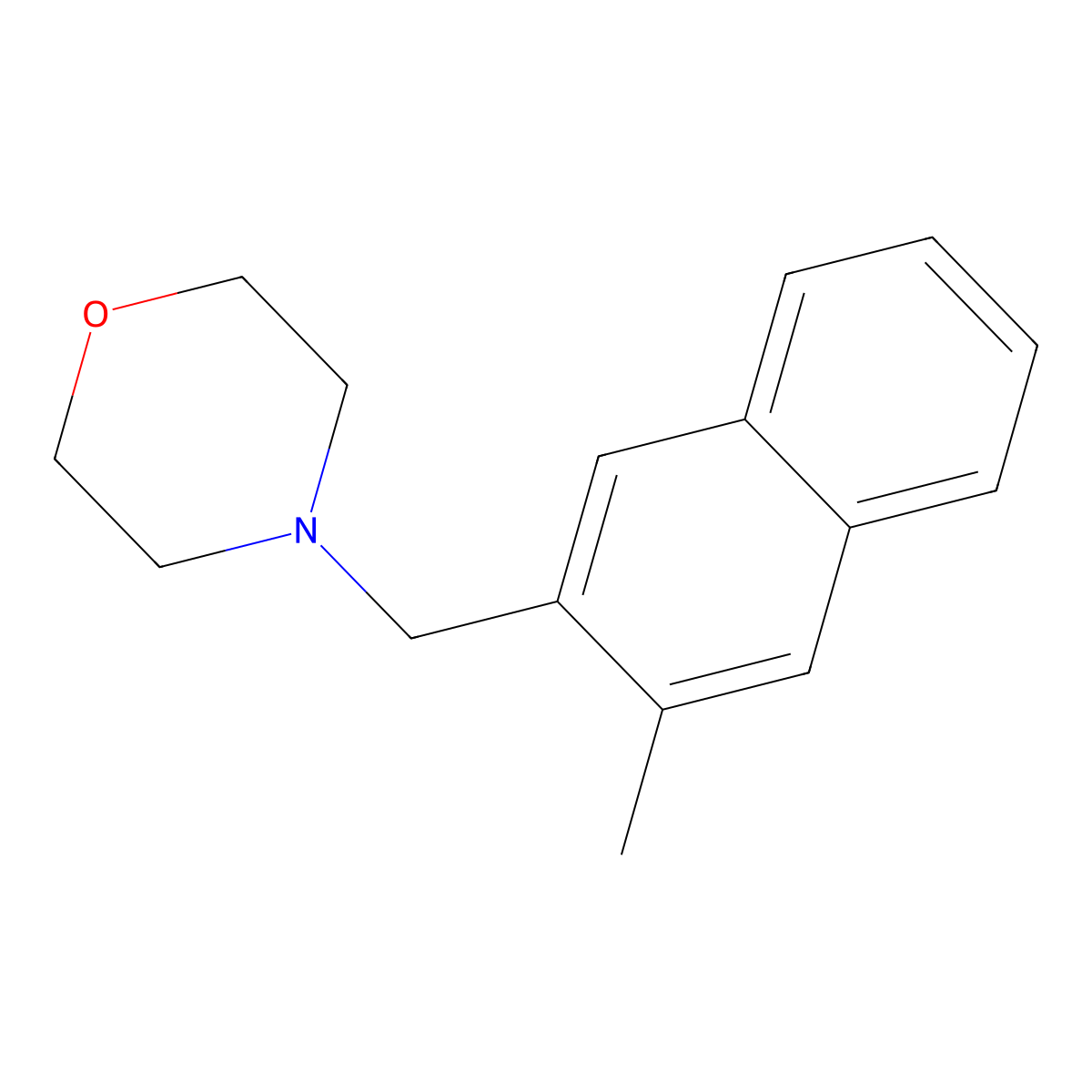 4-[(3-Methyl-2-naphthyl)methyl]morpholine molecular structure, CAS 416889-24-2