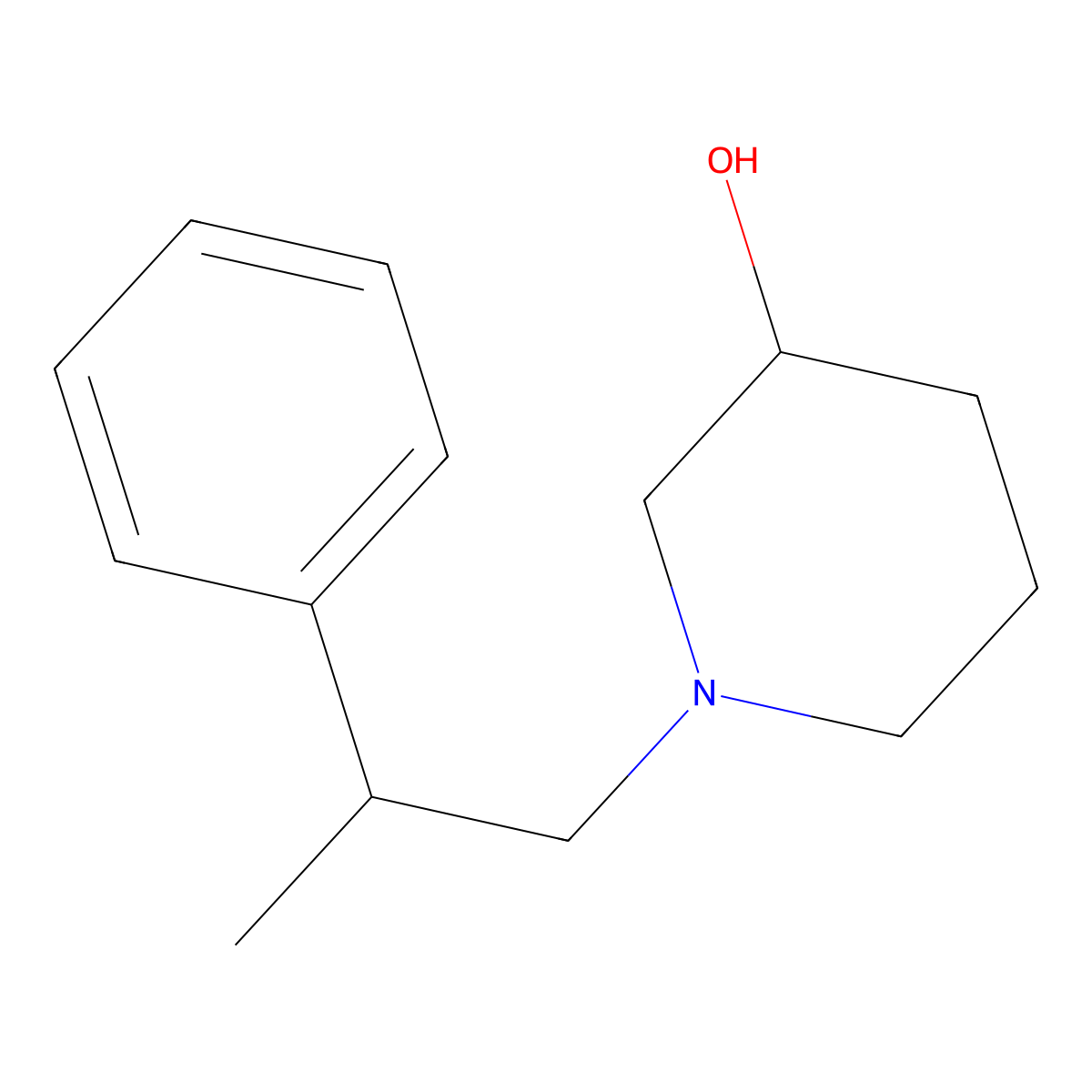 1-(2-Phenylpropyl)piperidin-3-ol molecular structure, CAS 416893-28-2