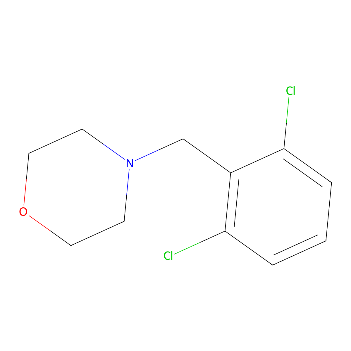 4-[(2,6-Dichlorophenyl)methyl]morpholine molecular structure, CAS 416895-89-1