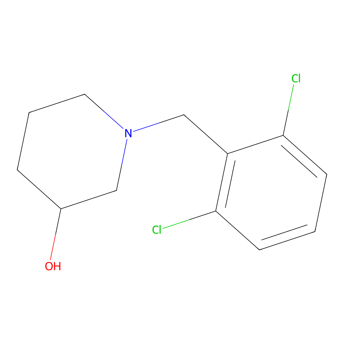 1-(2,6-Dichlorobenzyl)piperidin-3-ol molecular structure, CAS 416896-02-1