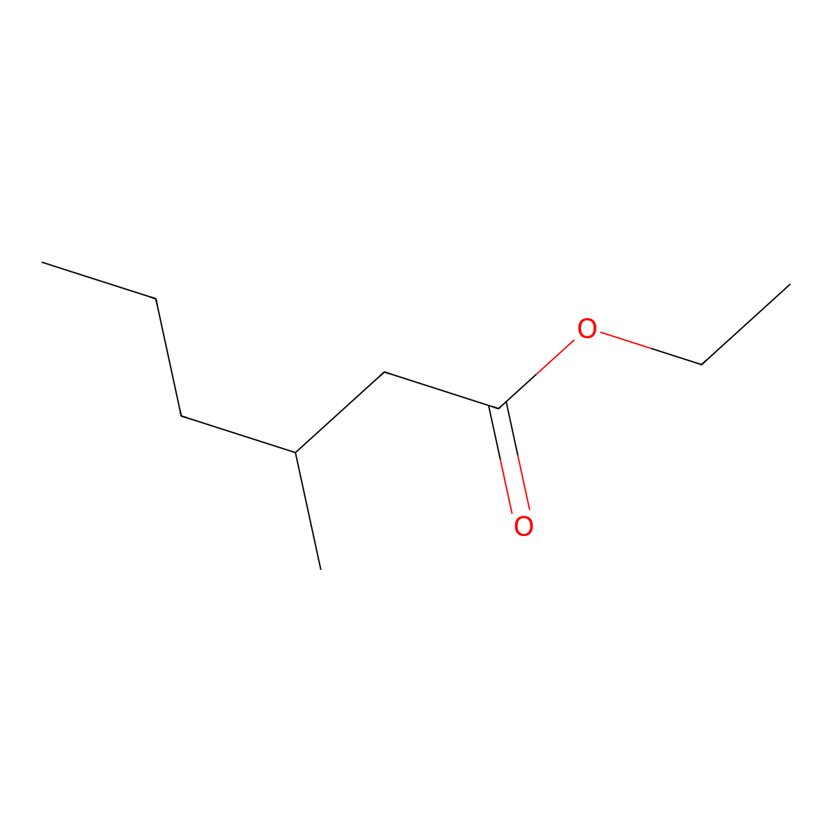 Ethyl3-methylhexanoate molecular structure, CAS 41692-47-1