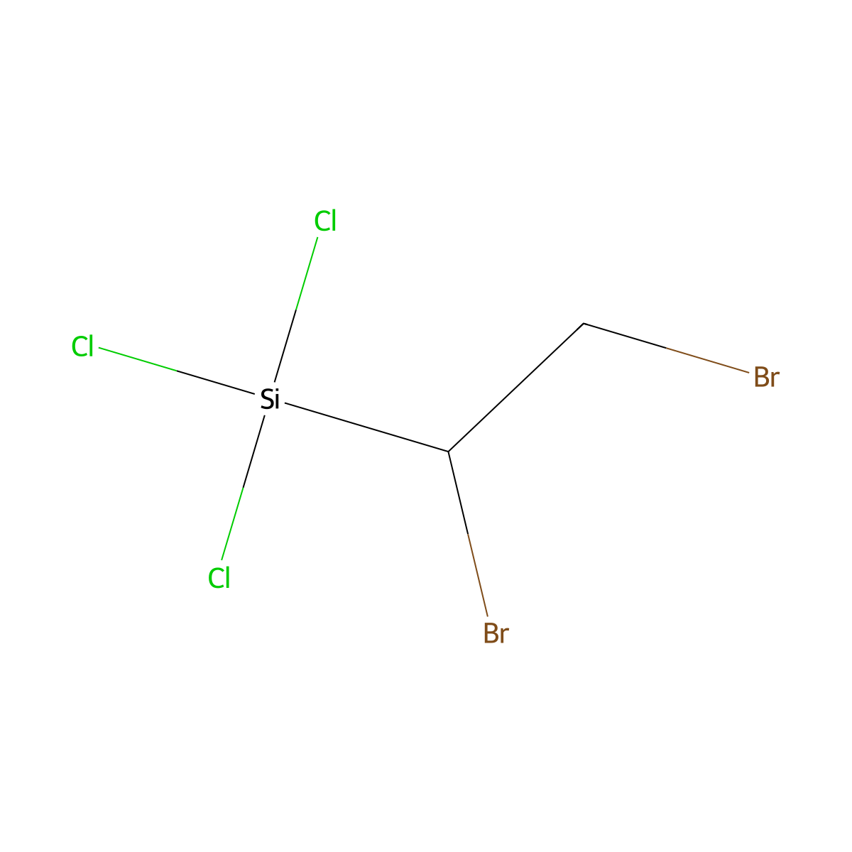 1,2-Dibromoethyl-trichlorosilane molecular structure, CAS 4170-50-7
