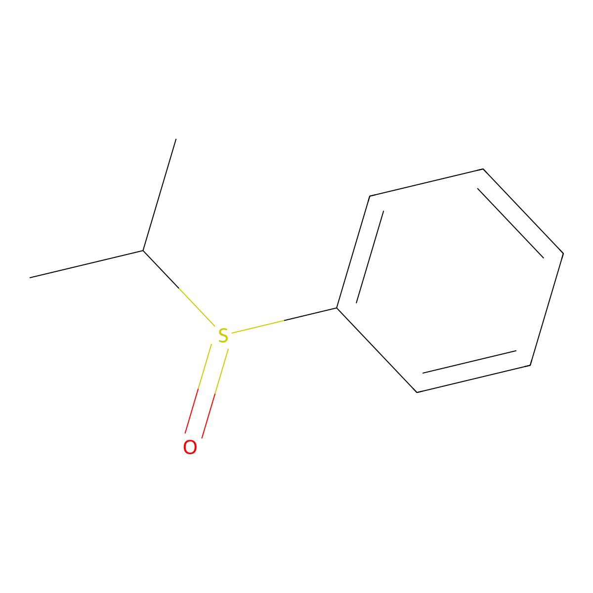 Propan-2-ylsulfinylbenzene molecular structure, CAS 4170-69-8