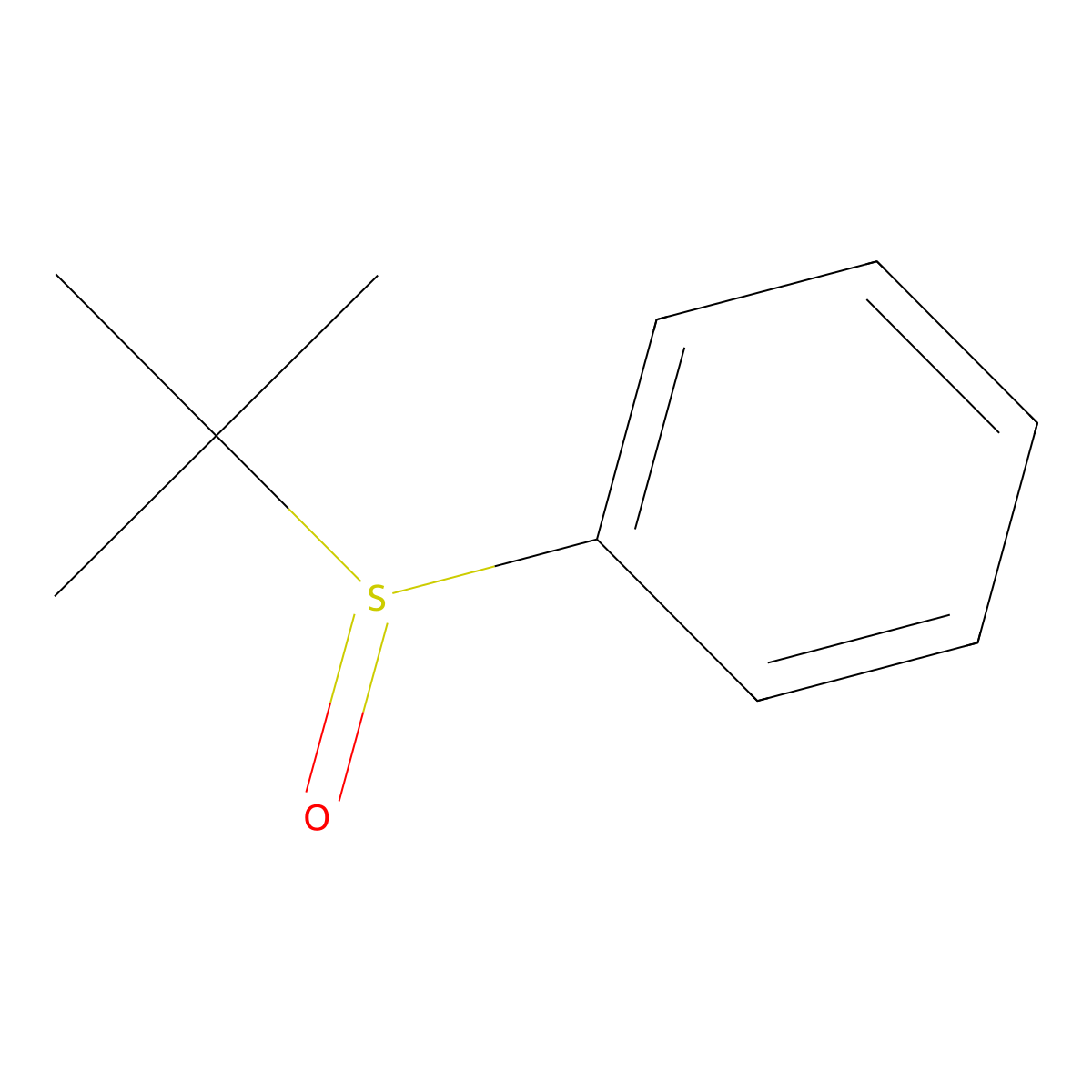 Tert-butyl phenyl sulfoxide molecular structure, CAS 4170-71-2