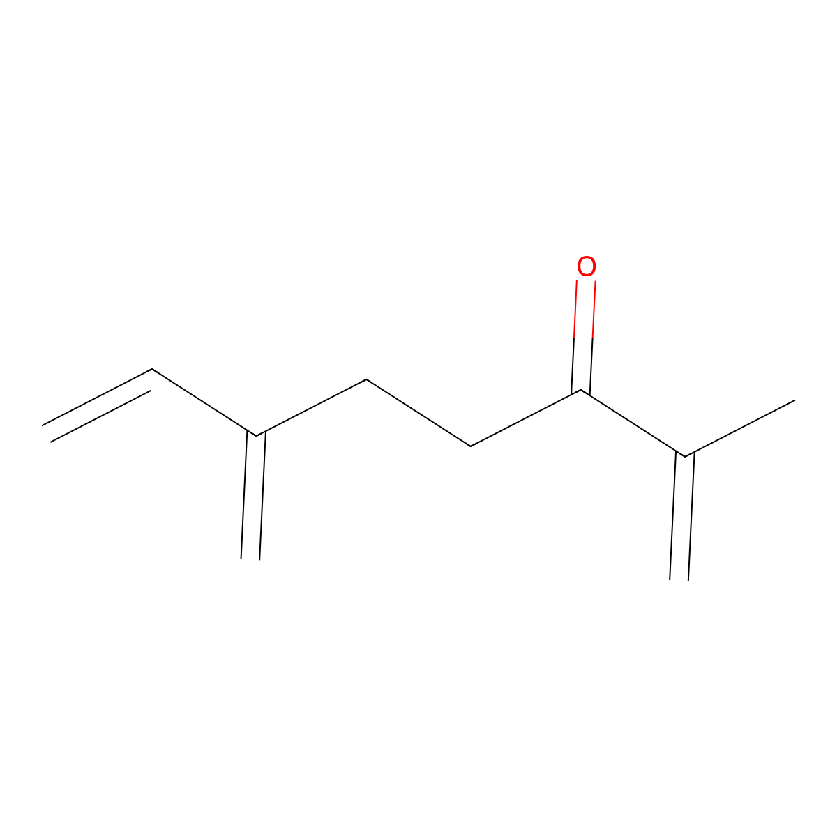 2-Methyl-6-methylideneocta-1,7-dien-3-one molecular structure, CAS 41702-60-7